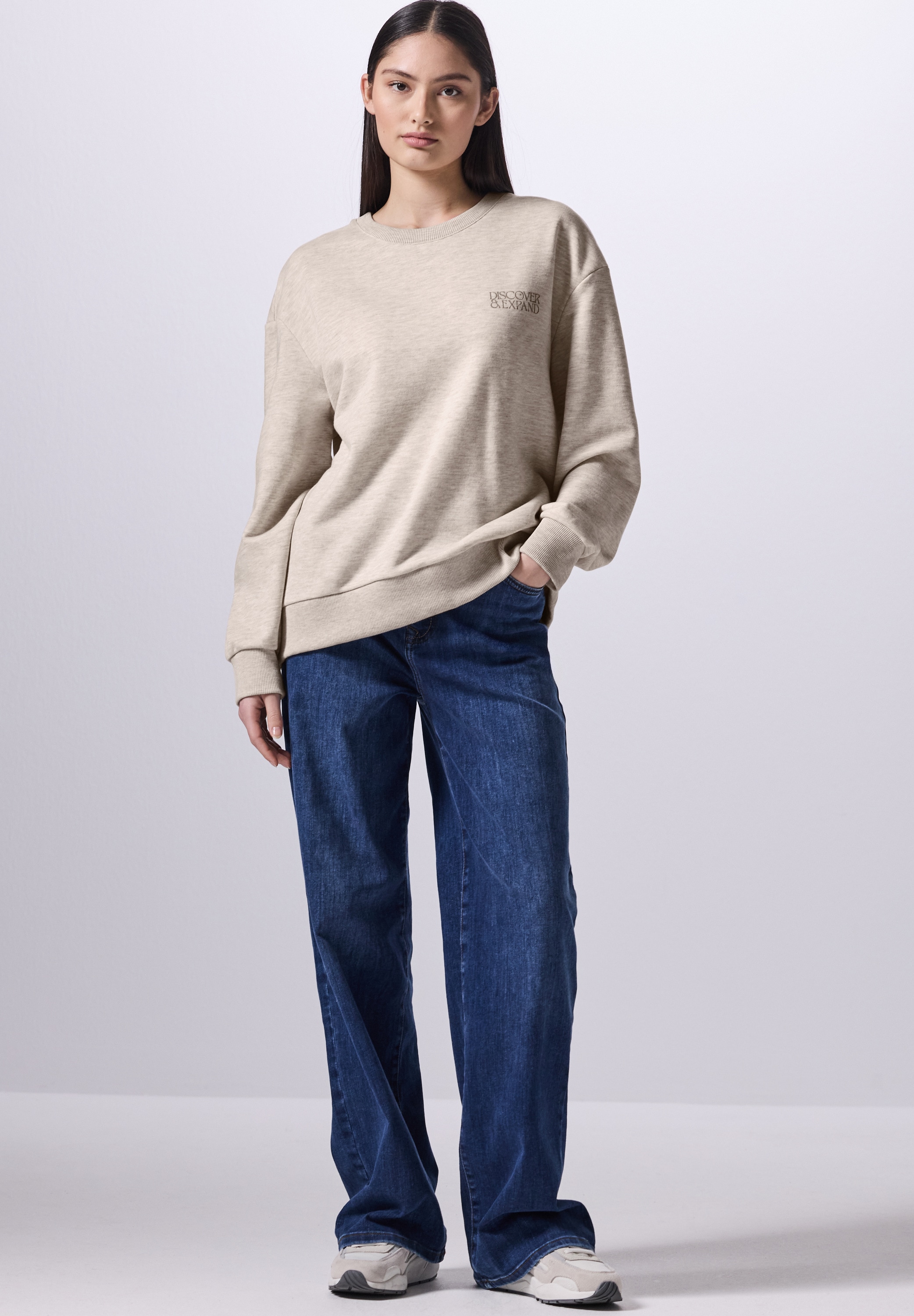 STREET ONE STUDIO Sweatshirt, im soften Baumwoll-Mix