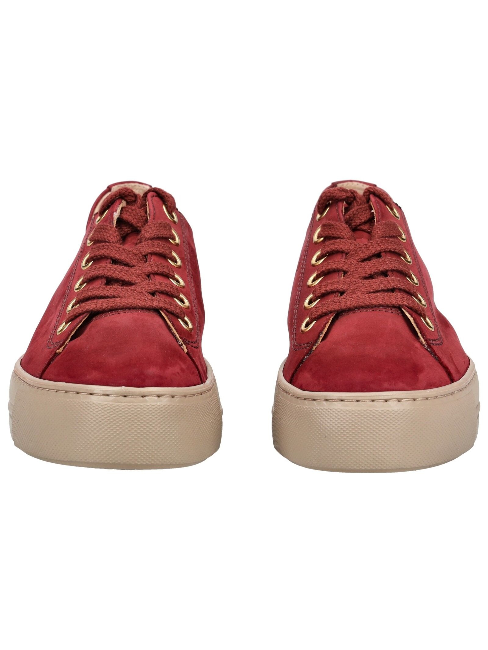 Sneaker PAUL GREEN "Paul Green Sneaker Nubukleder", Damen, Gr. 39, rot (wine), Nubukleder, Schuhe Sneaker 2