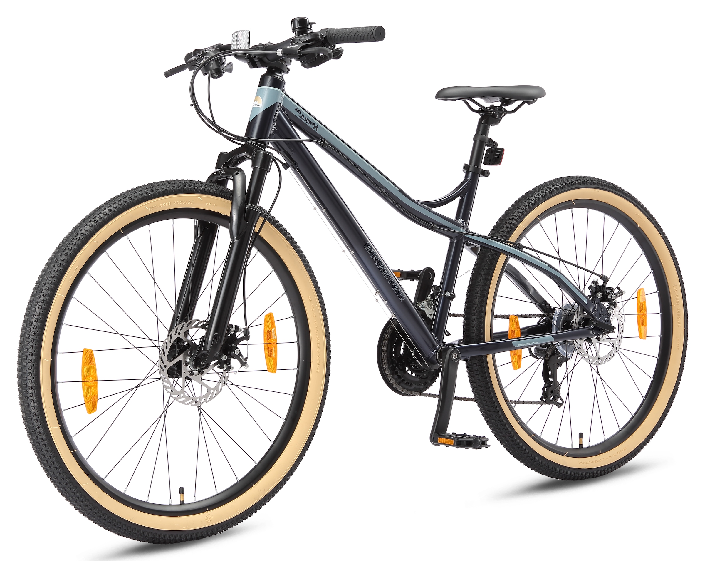 Bikestar Mountainbike 21 Gang Shimano RD-TY300 Schaltwerk Kettenschaltung für Damen und Herren, Kettenschaltung