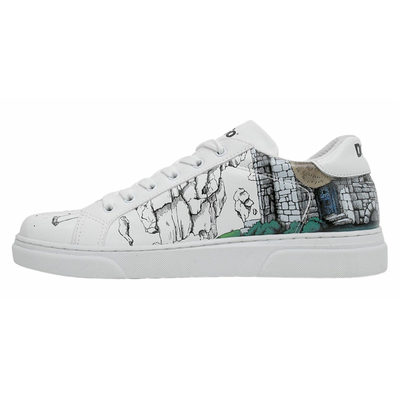 DOGO 1100000002199 "Ace Low-Top Sneaker Time To Go Damen Sneaker" Handgefertigt