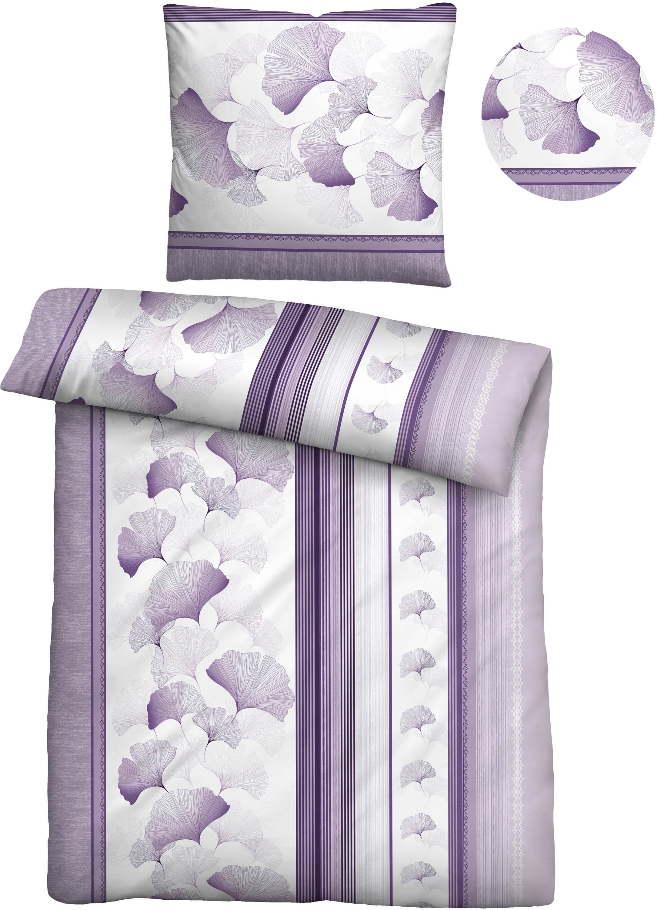 Biberna Bettwäsche "Konstantin" 2 Stk. Mako-Baumwoll Satin Qualität aus 100 günstig online kaufen