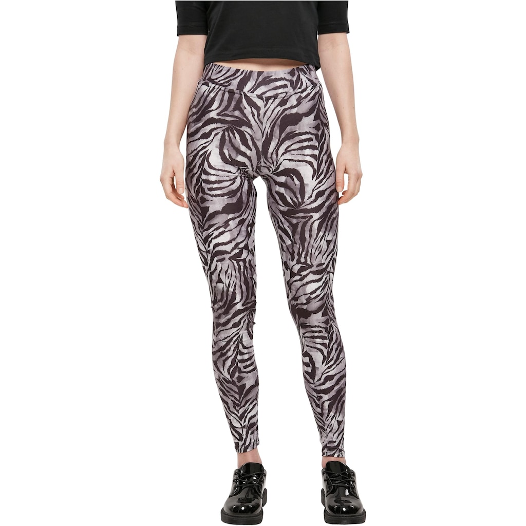 URBAN CLASSICS Leggings »Urban Classics Damen Ladies Soft AOP Leggings«, (1 tlg.)