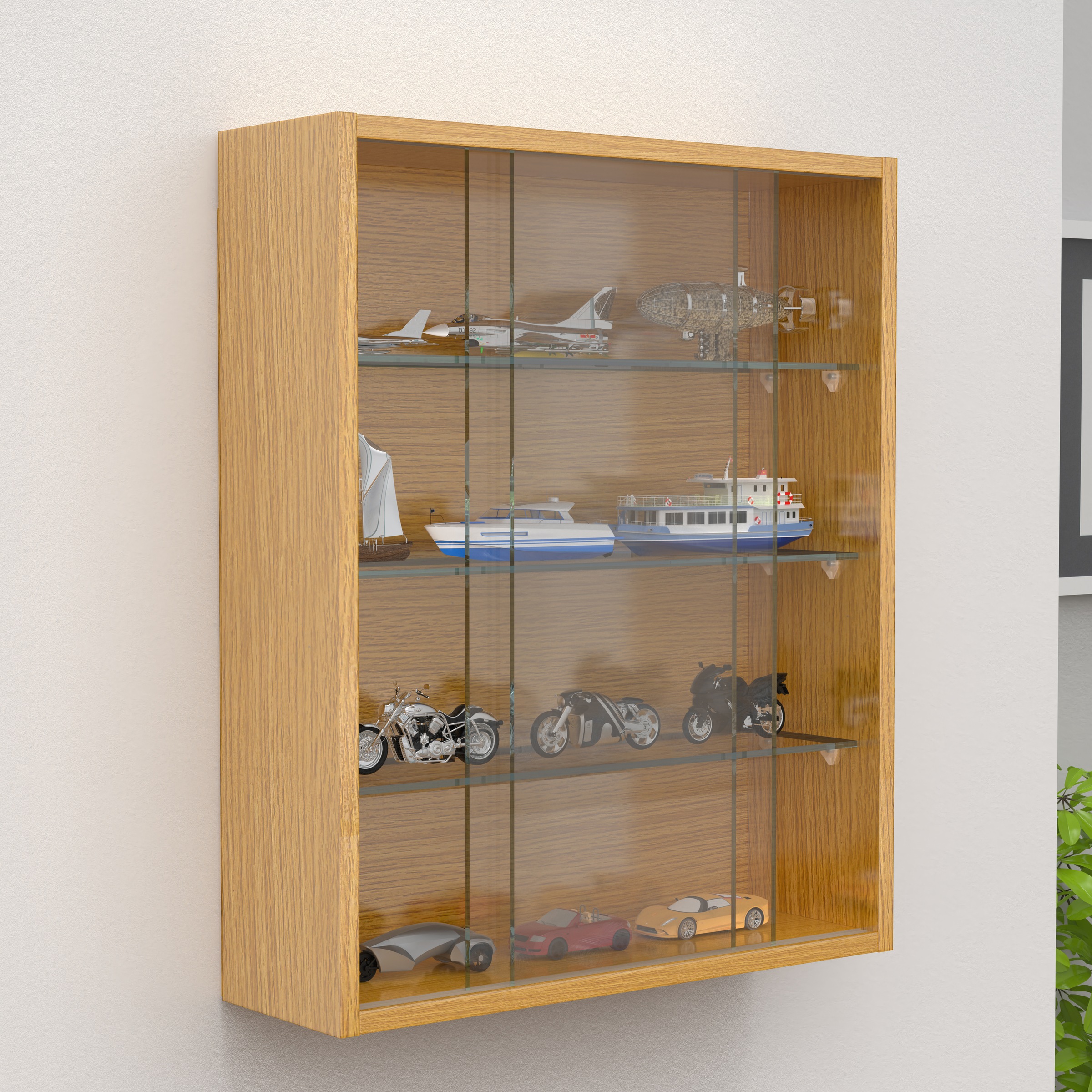 VCM Wandregal »Hängevitrine Wandvitrine Sammel Deko Drivalo M«