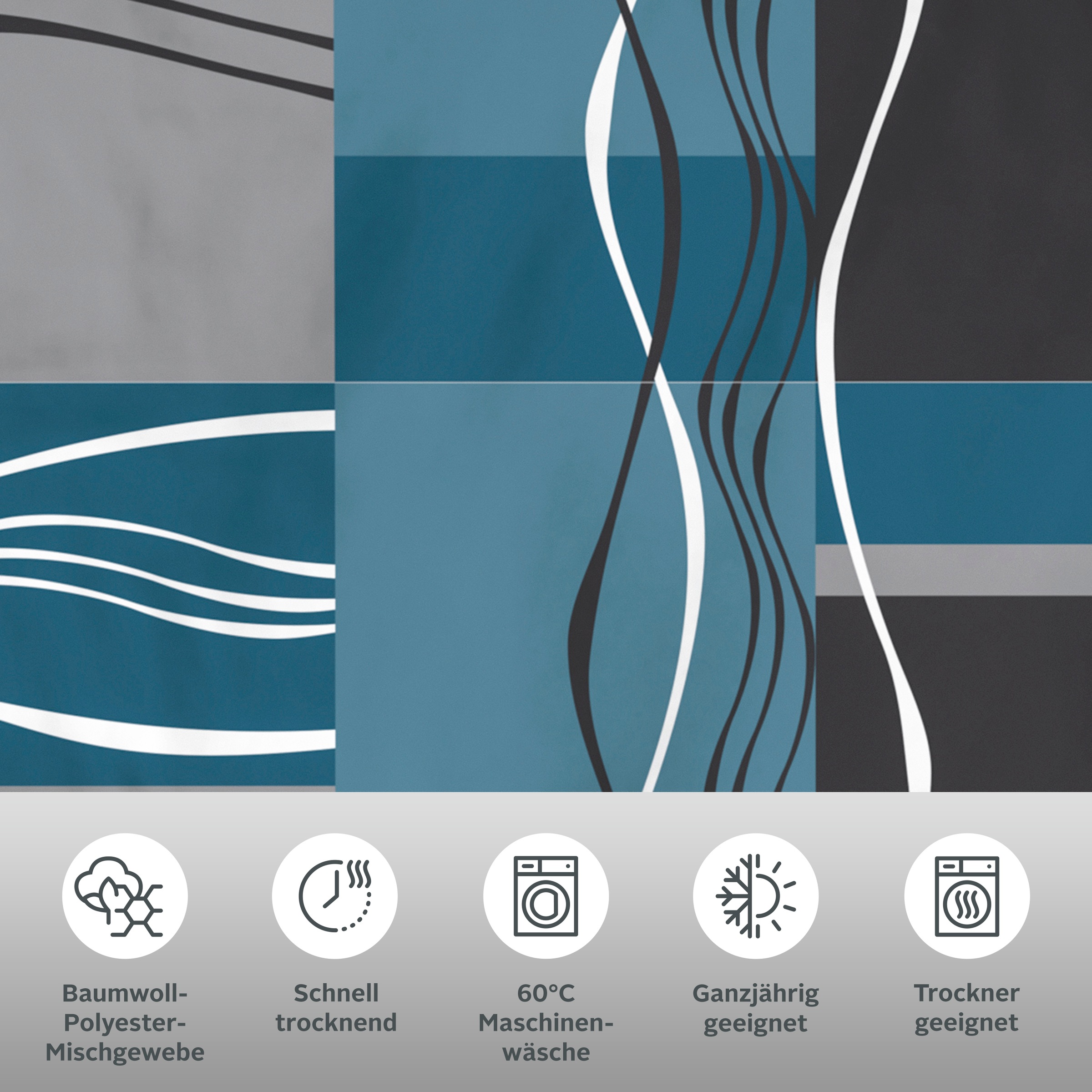 Thumbnail - my home Bettwäsche "Kelian" 2 tlg. in verschiedenen Qualitäten, gemusterte Bettwäsche