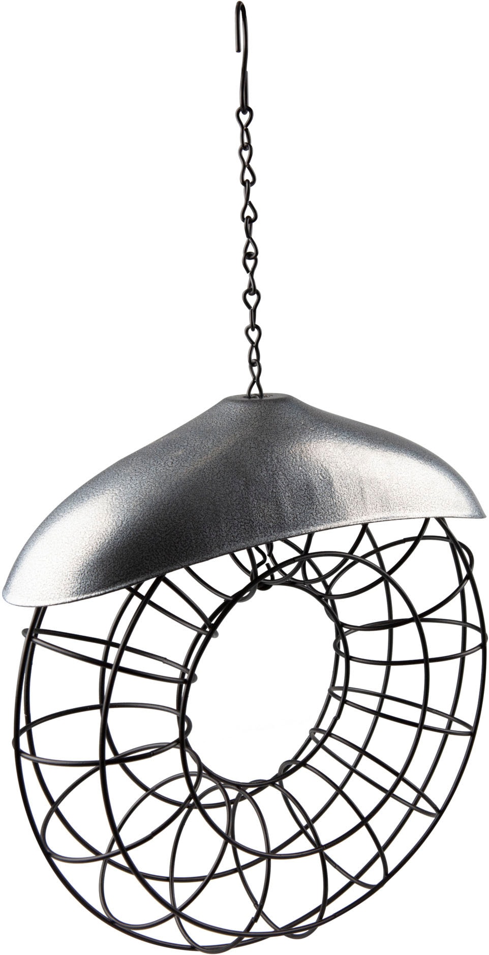 Windhager Vogelhaus "Meisenknödelhalter Friends, Futterspender aus robustem Metall" Vogelfutterhalter inkl. Aufhängung, Füllvolumen 8-10 Meisenknödel