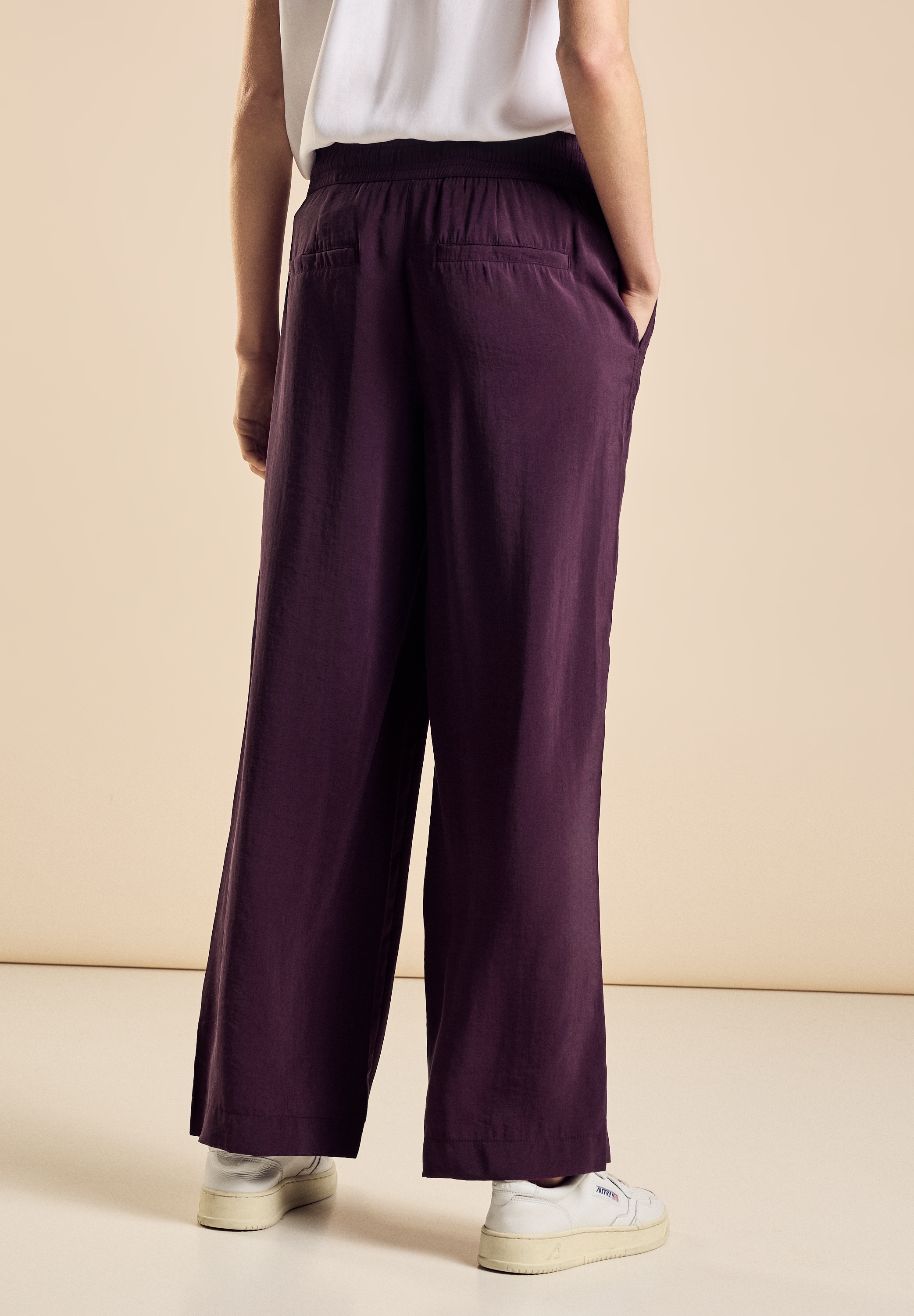 STREET ONE Stoffhose, Sommerhose mit Kordelzug