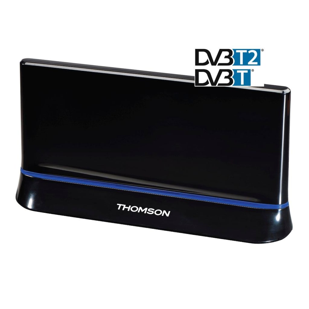 Thomson Innenantenne »DVB-T2 Zimmerantenne für TV u. Radio, DAB/HDTV/3D«, - Frequenzbereich: UHF: 470-790MHz, VHF: 174-230MHz,Form: Flachantenne