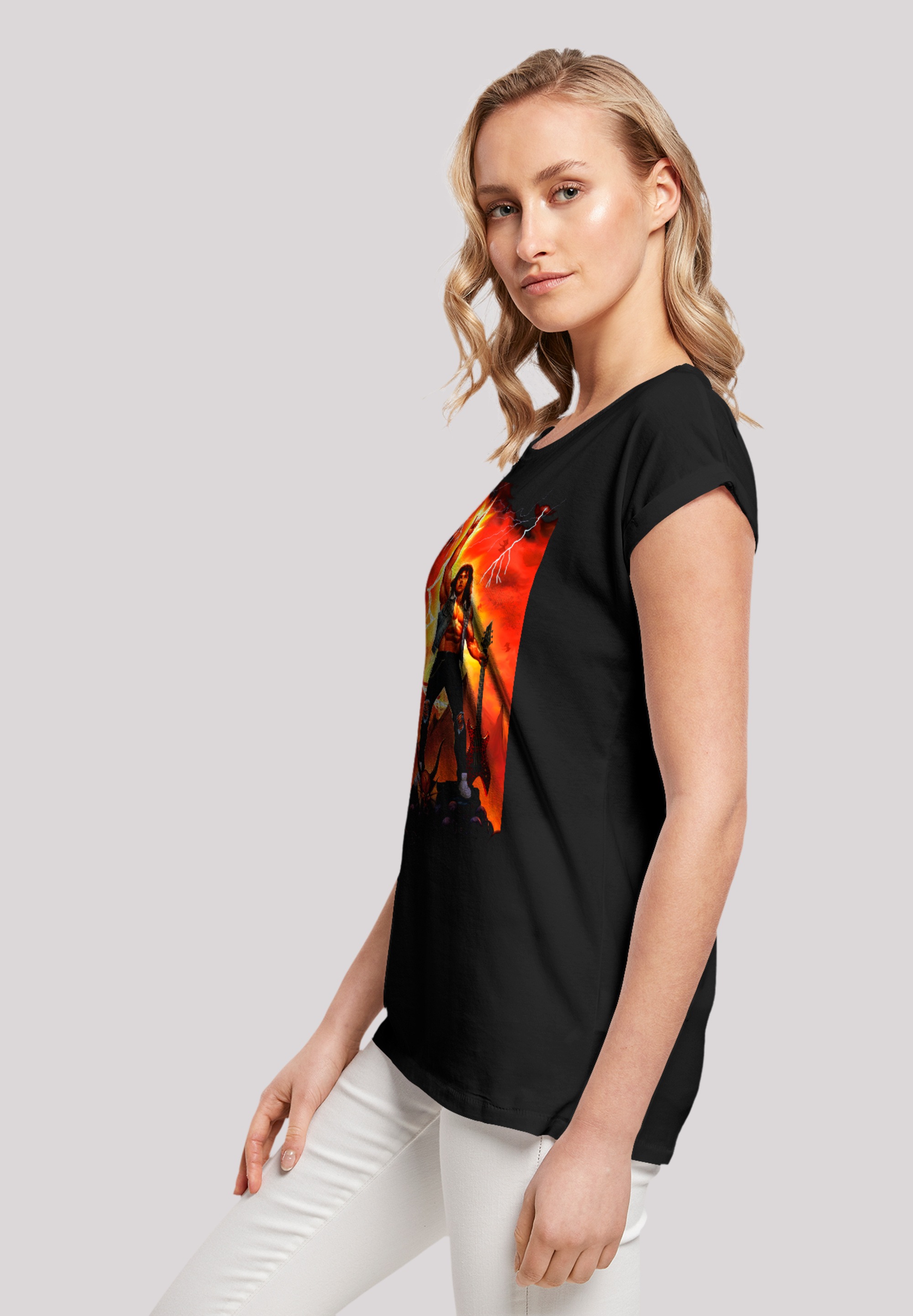 F4NT4STIC T-Shirt »Stranger Things Hell Guitar«, Premium Qualität