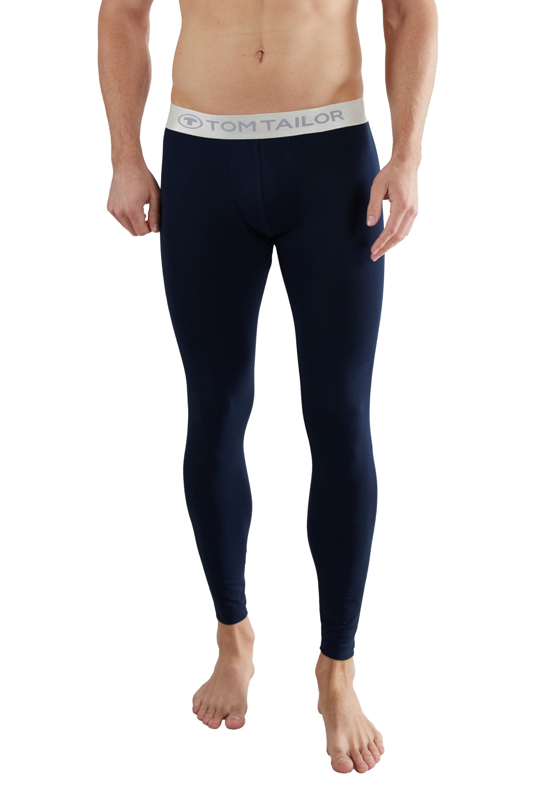 TOM TAILOR Leggings, Logobund, eng, leicht, elastisch, basic, bequem, Baumwollmix