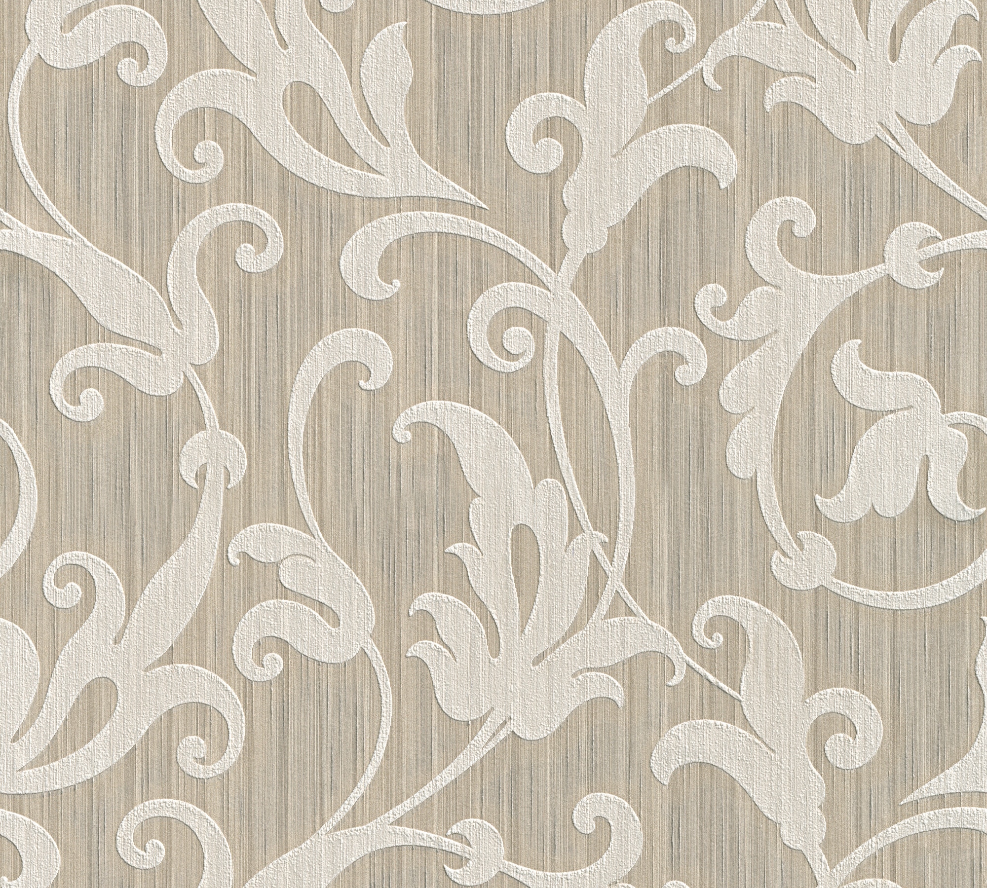 Architects Paper "Tessuto" Barock floral gemustert samtig Tapete Barock Tapeten Wohnzimmer Schlafzimmer Küche modern Flur Design