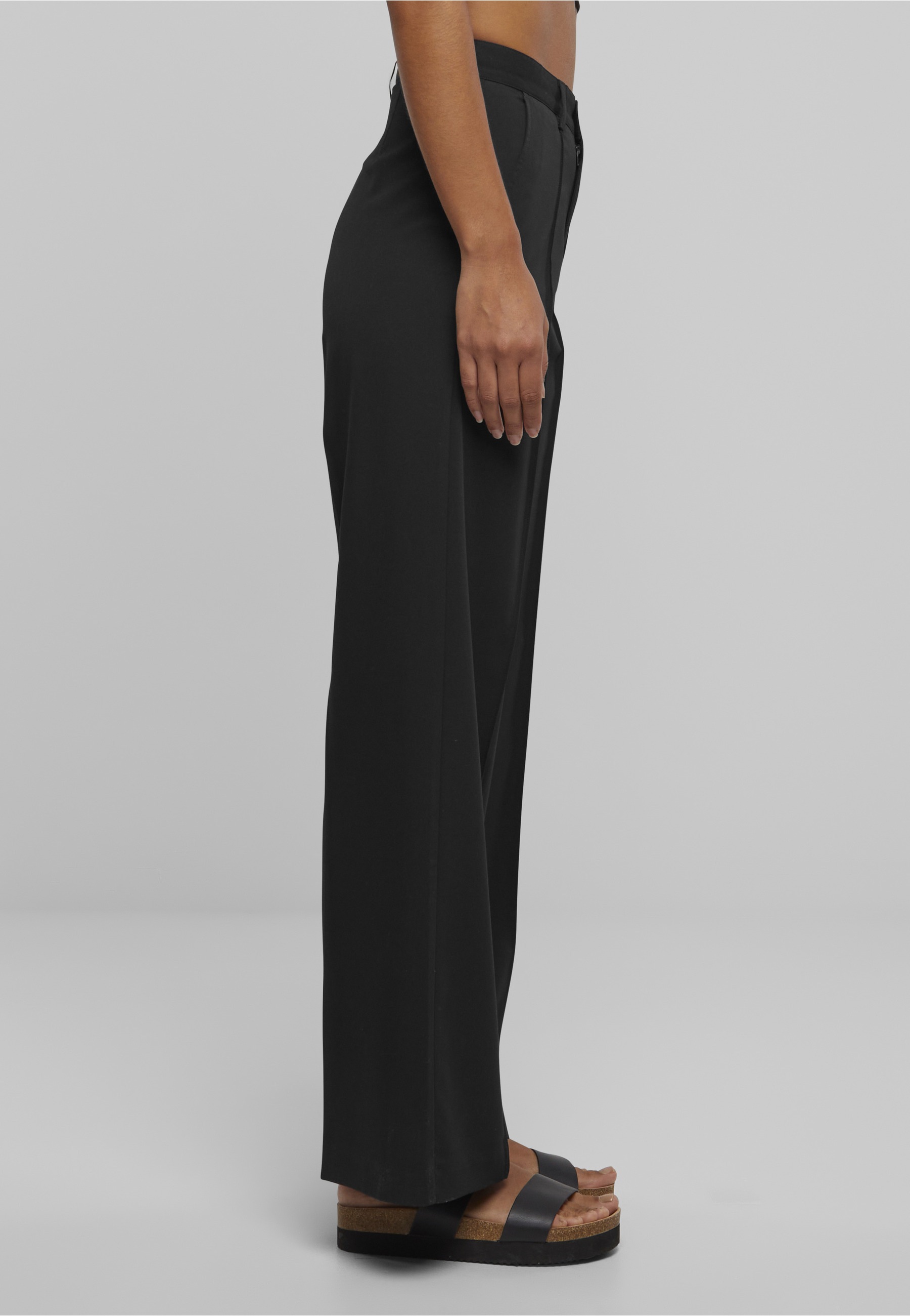 URBAN CLASSICS Stoffhose »Urban Classics Damen Ladies Wide Pleated Pants«