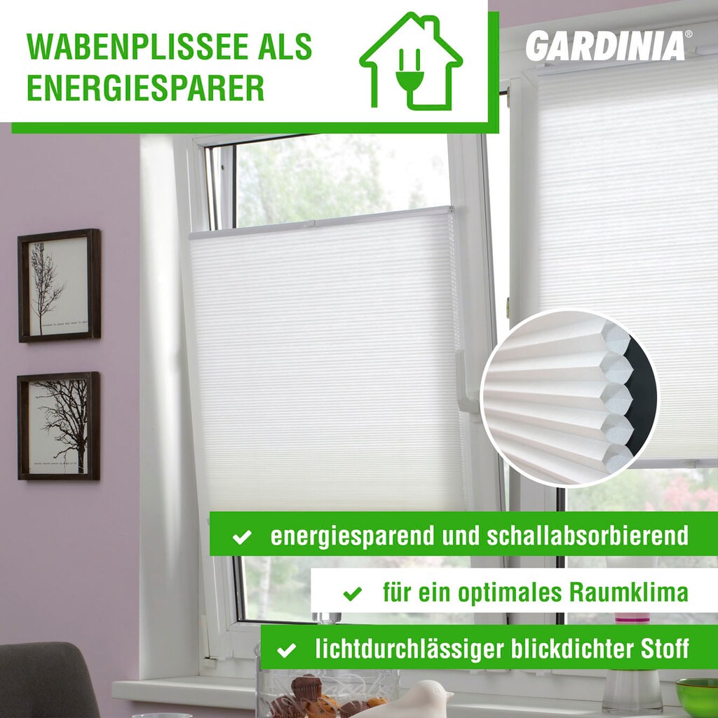 GARDINIA Wabenplissee »Wabenplissee Concept Tageslicht«, blickdicht, mit Bohren