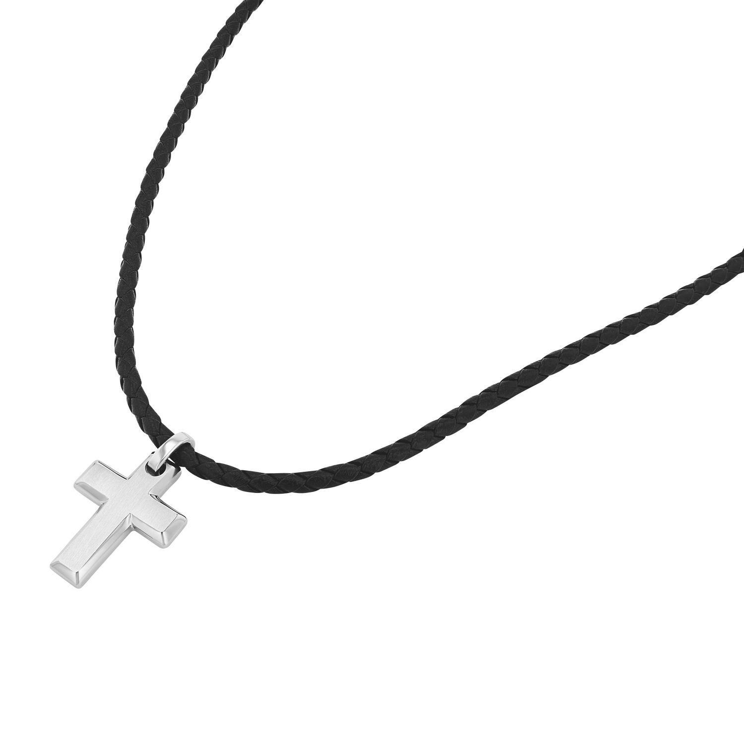 TOM TAILOR Kette mit Anhänger »Schmuck Geschenk Edelstahl Leder Kreuz«