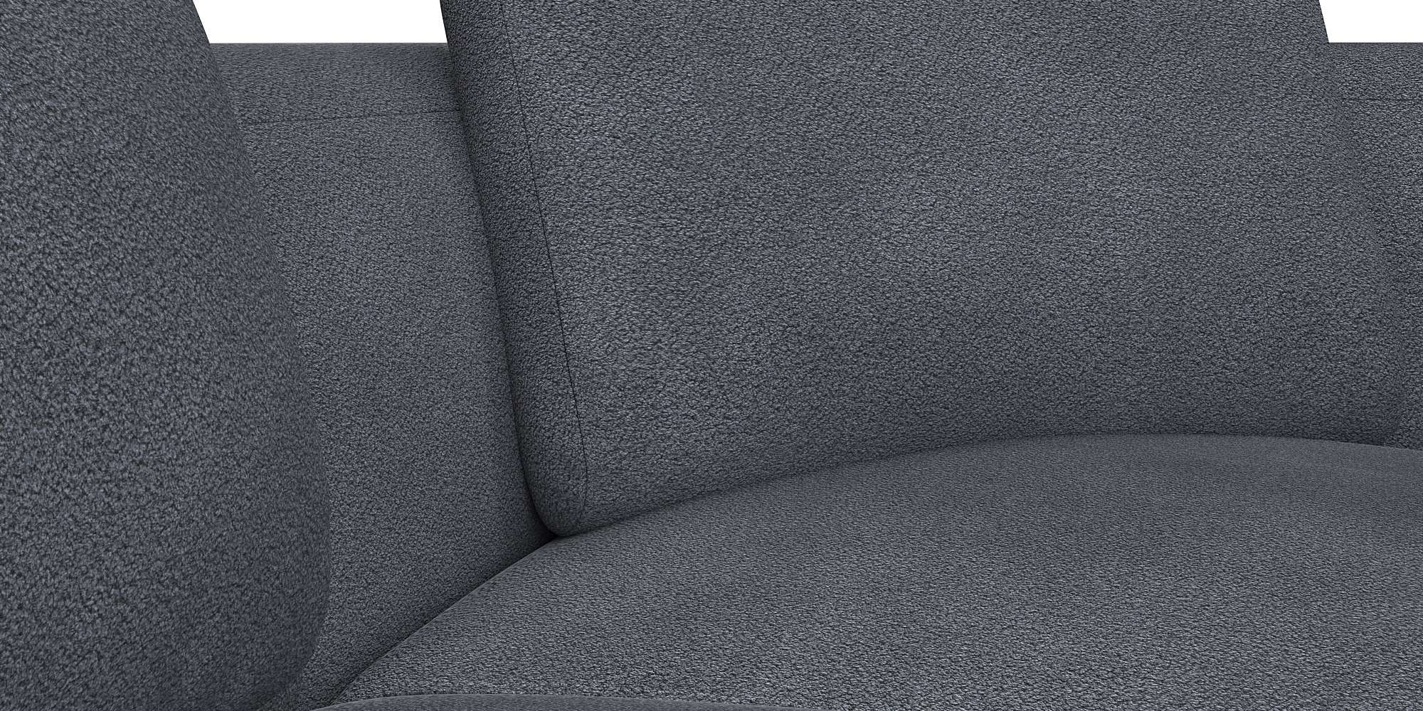 FLEXLUX Ecksofa »Torino, rund, L-Form, Sofa-Ecke mit Ottomane«, Modernes, organisches Sofa-Design, Kaltschaum, Wellenunterfederung
