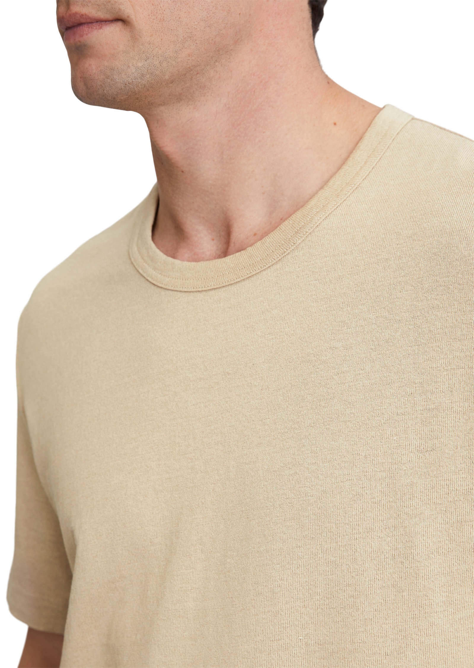 Marc O'Polo T-Shirt »aus Leinen mit Bio-Baumwolle«