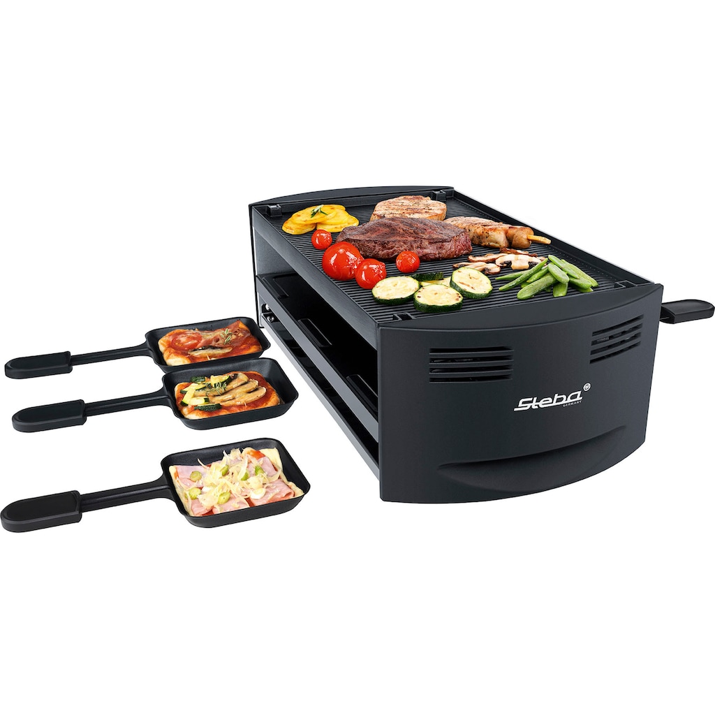 Steba Raclette »RC 6 BAKE & GRILL«, 6 St. Raclettepfännchen, 1500 W