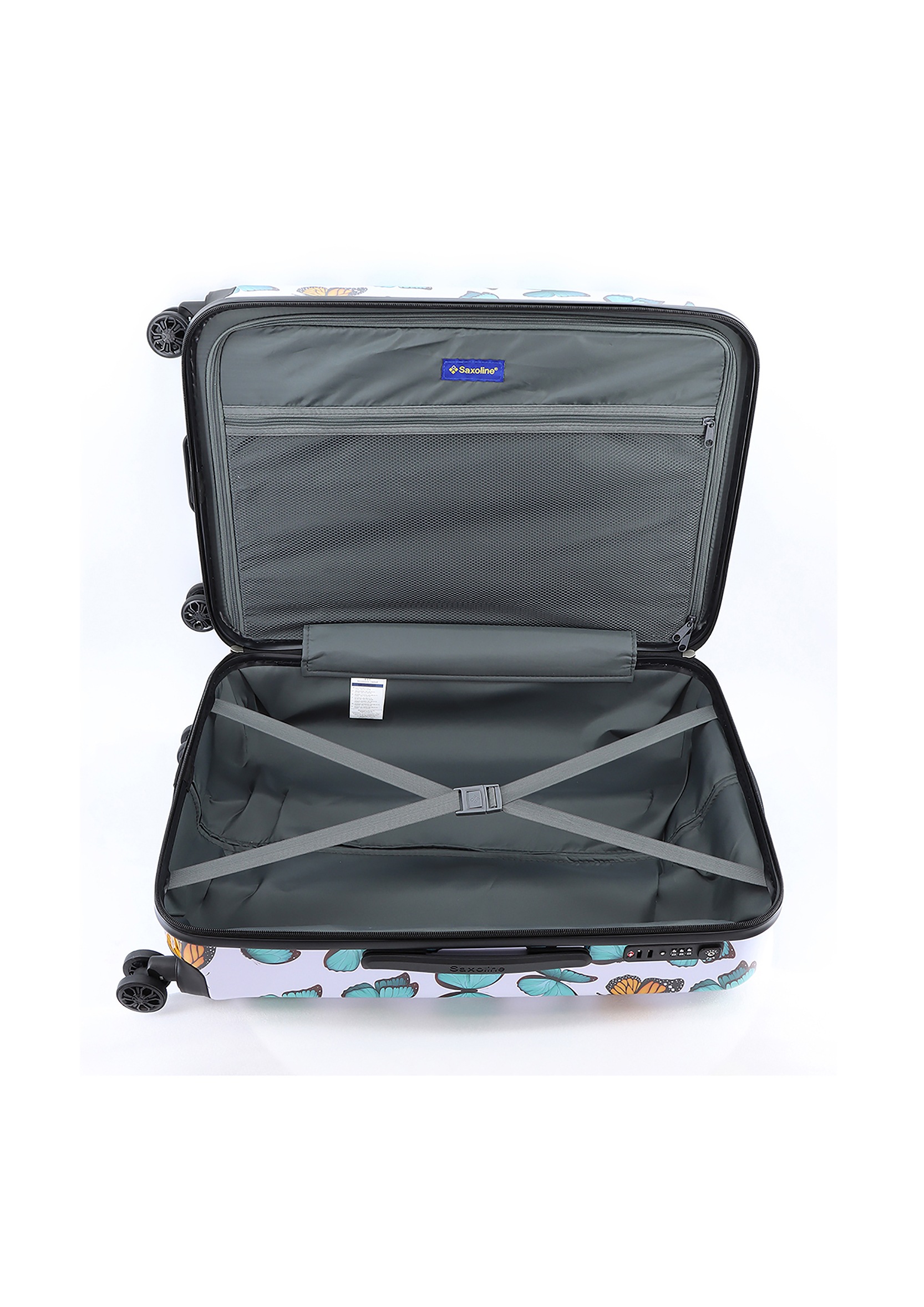Saxoline® Koffer »Springful«, mit vollintegriertem Aluminium-Trolleysystem