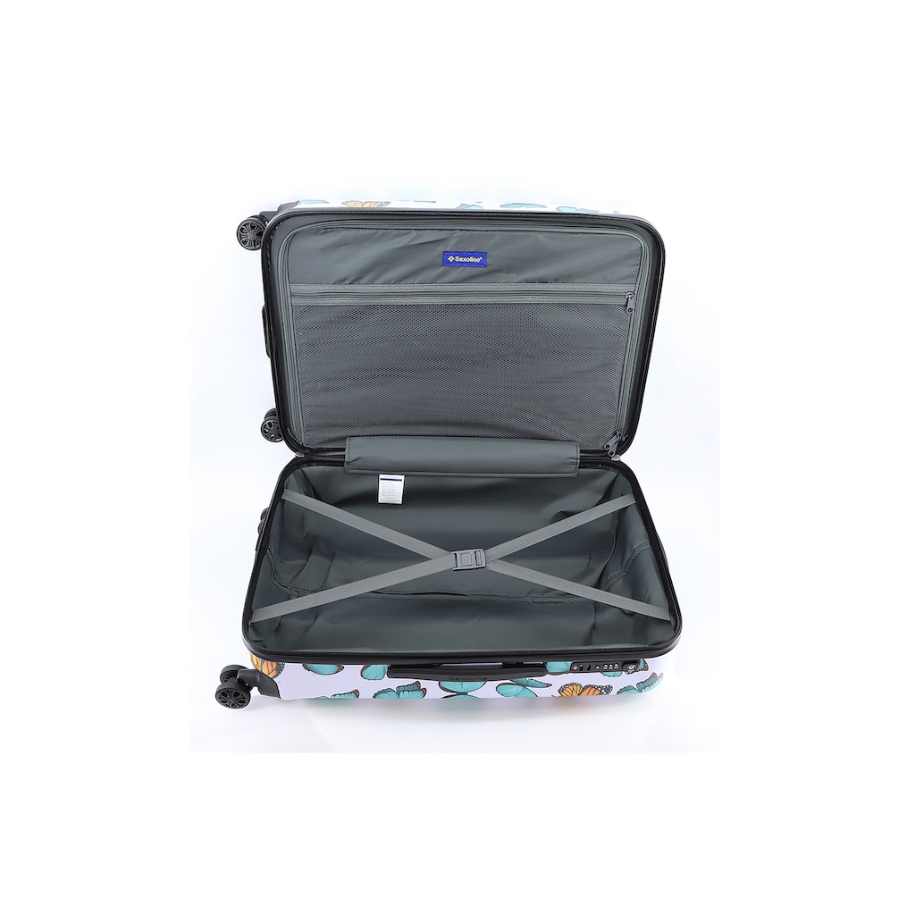 Saxoline® Koffer »Springful«, mit vollintegriertem Aluminium-Trolleysystem