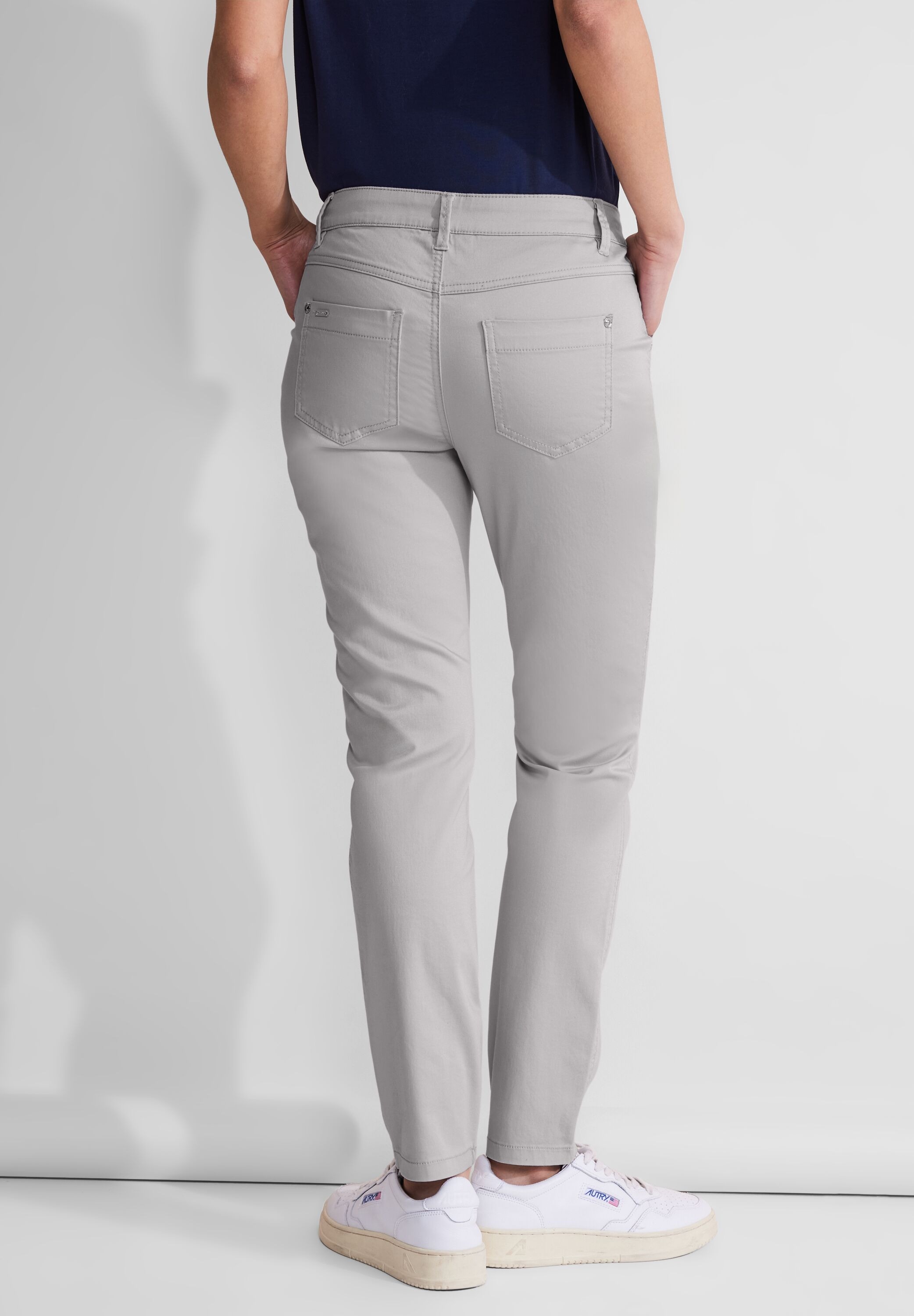 STREET ONE Röhrenhose, Middle Waist