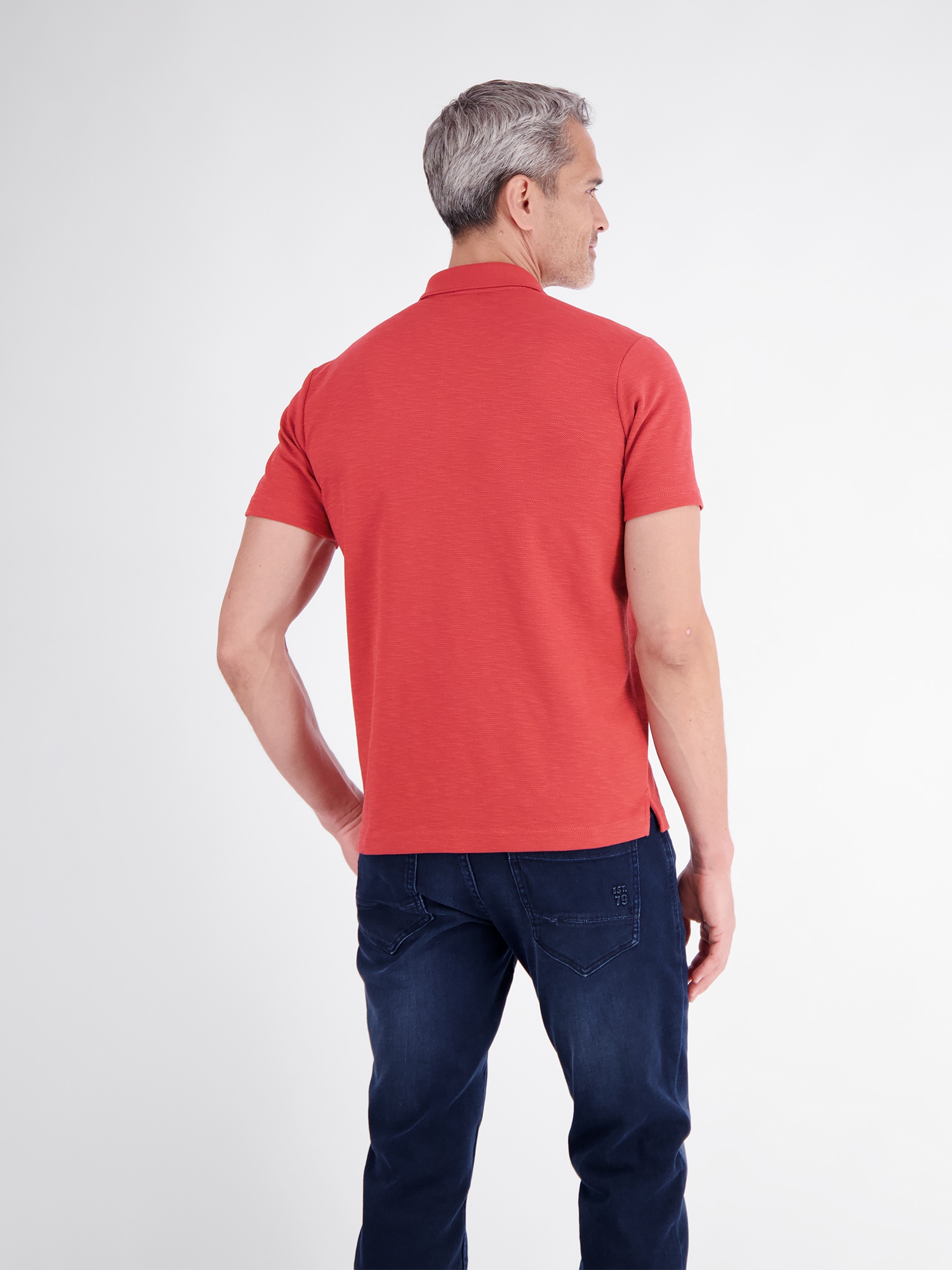 LERROS Poloshirt »Poloshirt in trendigen Farben mit Flachstrickkragen«