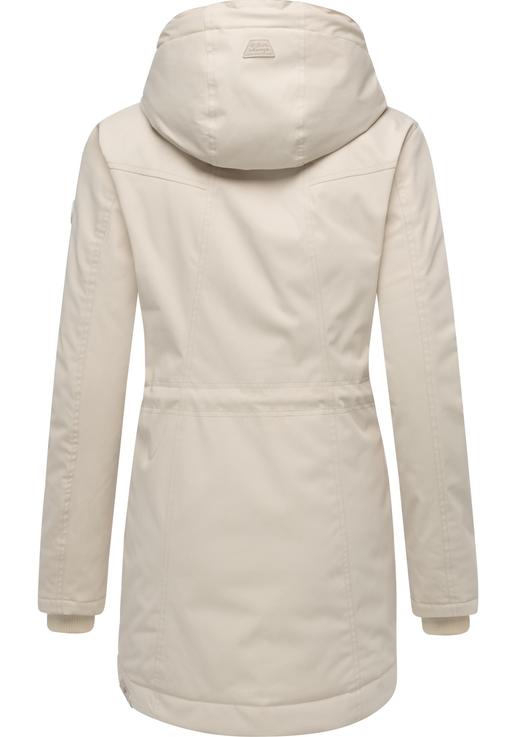 Ragwear Kurzmantel »Ellsa YOUMODO« Winterparka mit auffälligen Taillenzugkordeln und Kapuze