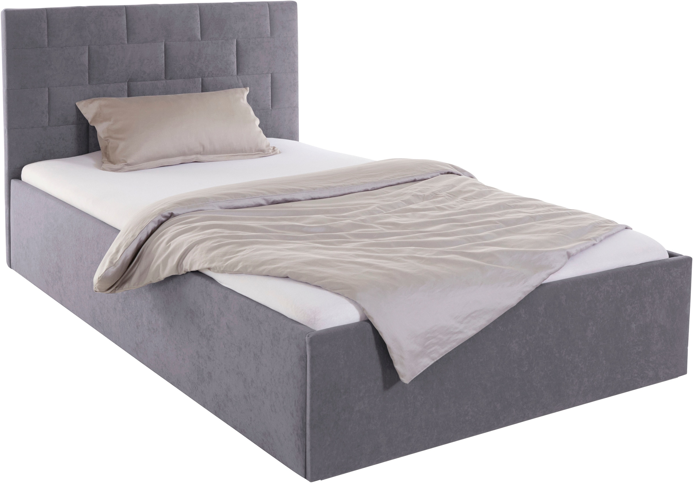 Upholstered Bed Anthracite 120x200cm