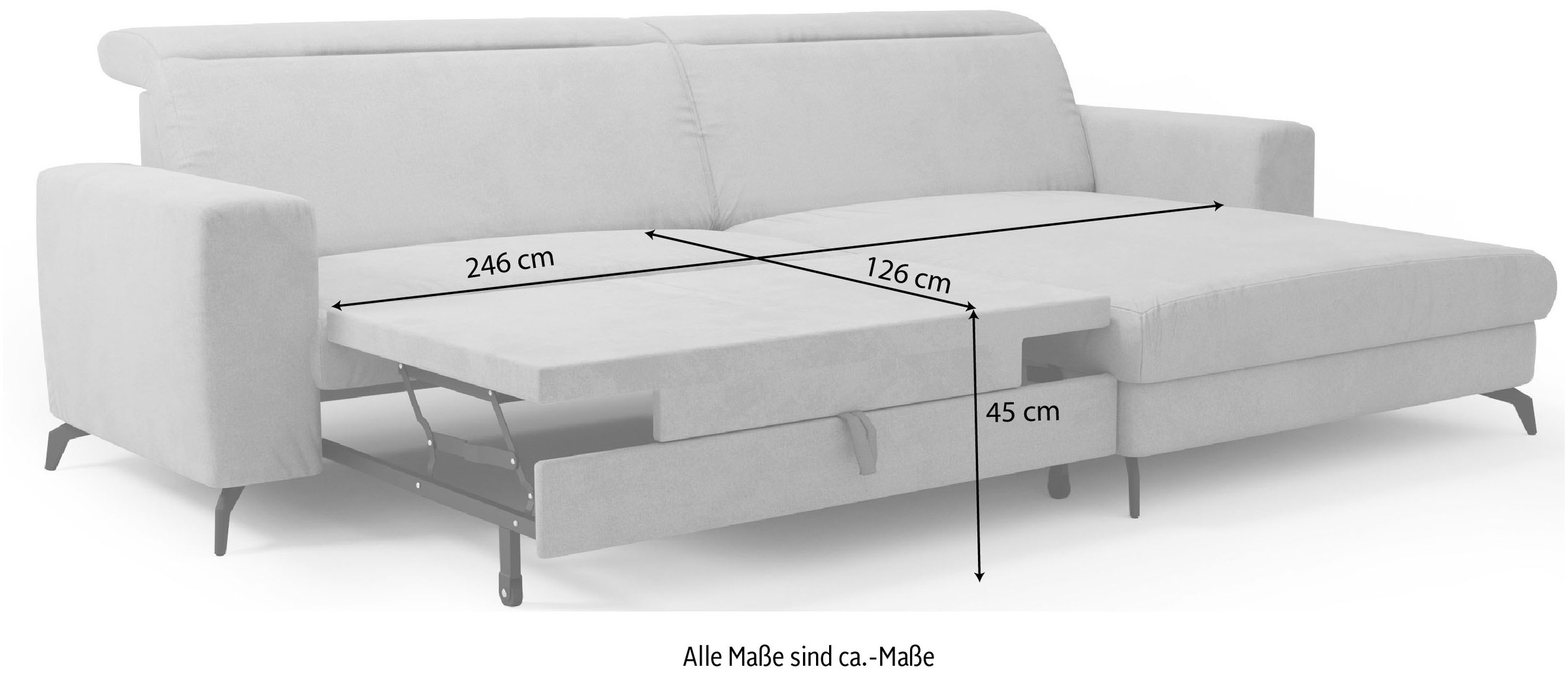 sit&more Ecksofa »Bolero L-Form«