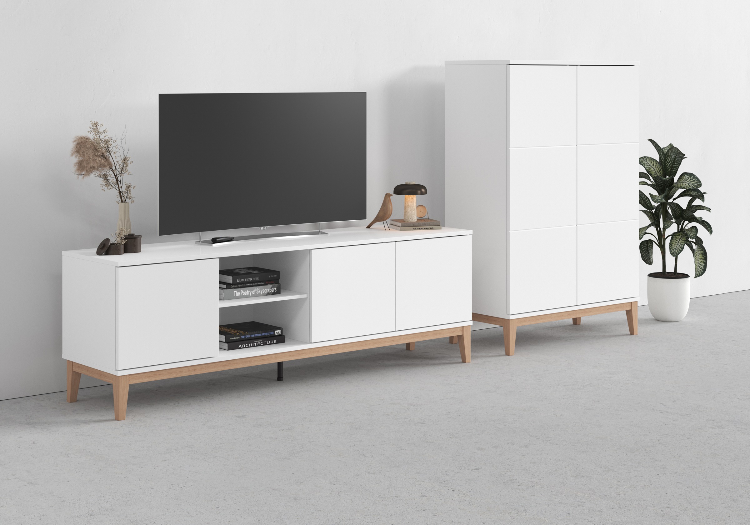 andas Lowboard "Maryd" 1 Stk. tlg. Kommode, Untergestell in Holzoptik, Brei günstig online kaufen