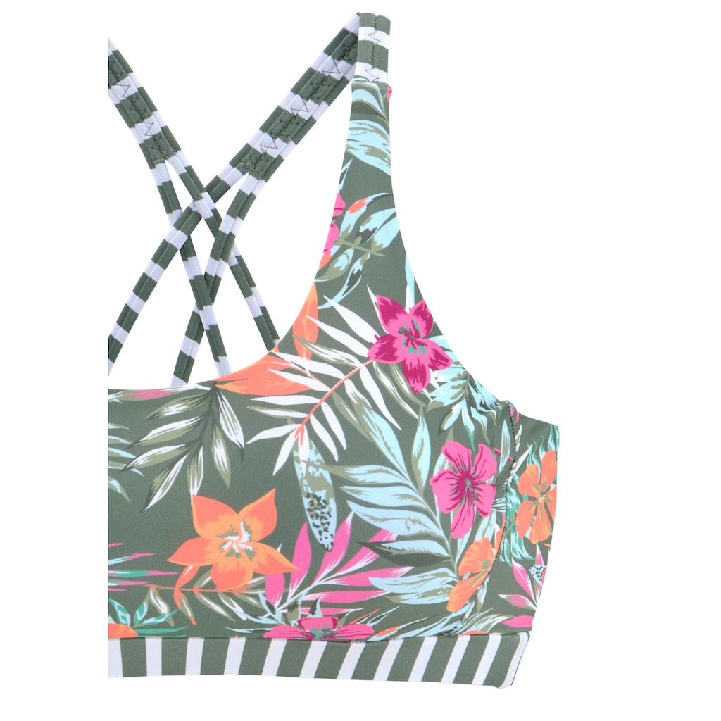 Venice Beach Bustier-Bikini-Top »Summer«, mit gerkreuzten Trägern