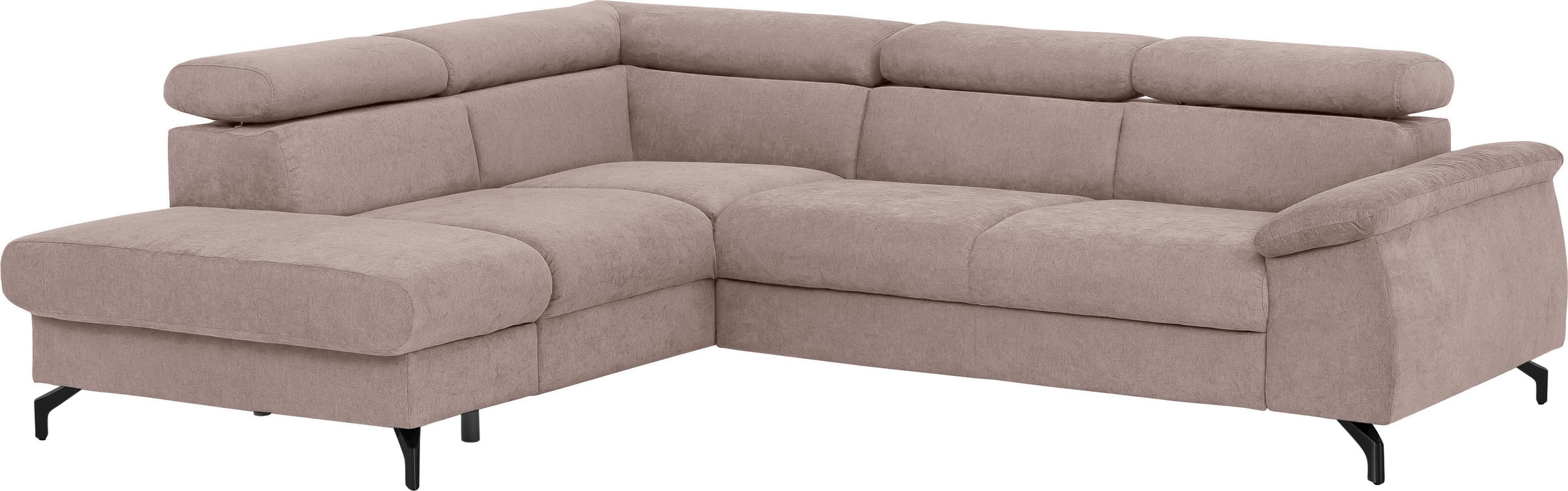 COTTA Ecksofa "Kitty L-Form, B: 249 cm" mit Kopfteilverstellung, optional B günstig online kaufen