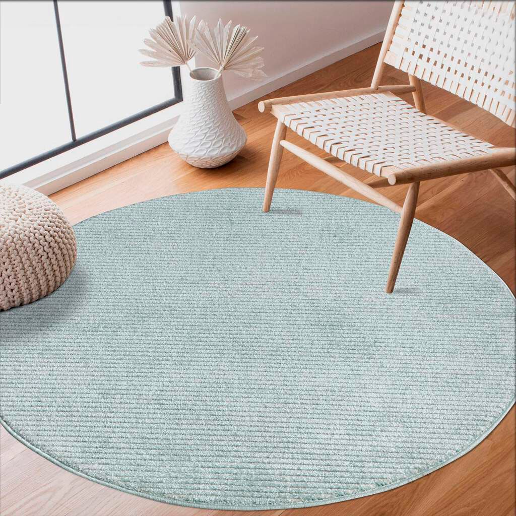 Carpet City Teppich "Friseé-Teppich FANCY900" rund 12 mm Höhe Kurzflor, Ein günstig online kaufen