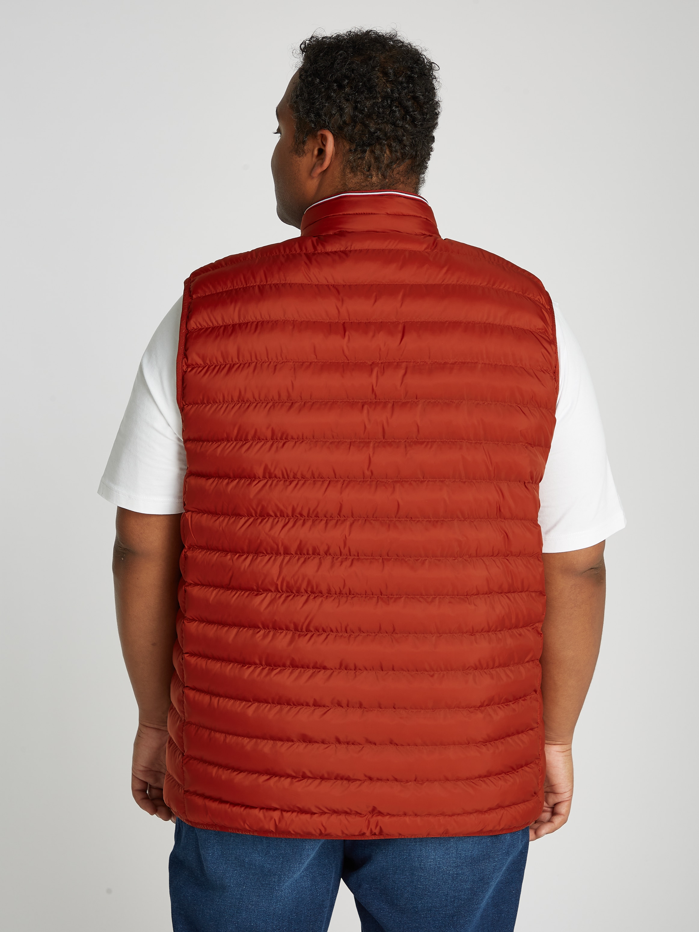 Tommy Hilfiger Big & Tall Steppweste »BT-PACKABLE RECYCLED VEST-B«, Große Größen mit Logostickerei