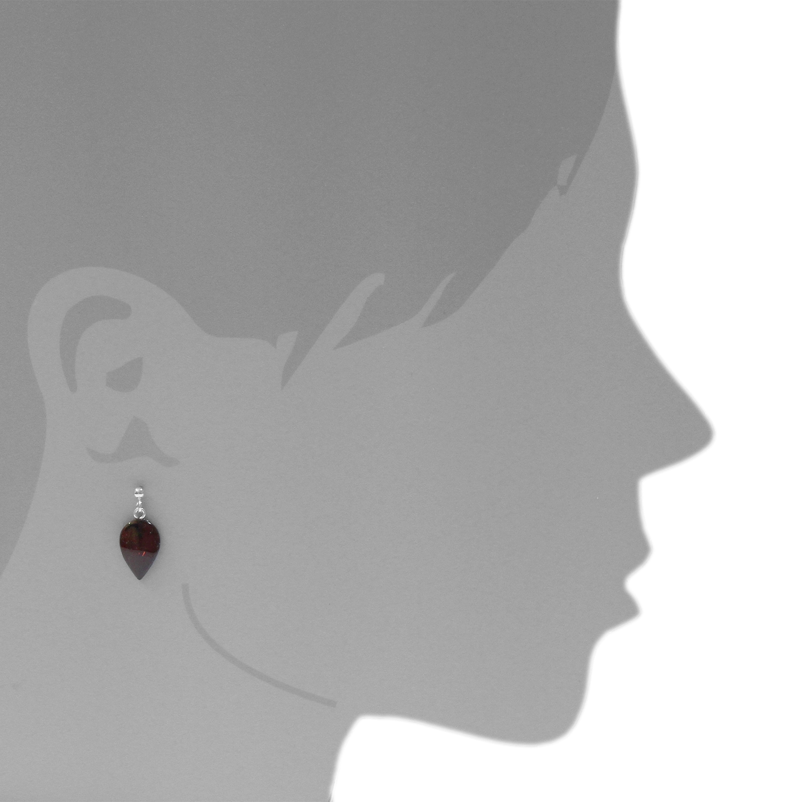 OSTSEE-SCHMUCK Paar Ohrhänger »- Nora - Silber 925/000 - Bernstein«