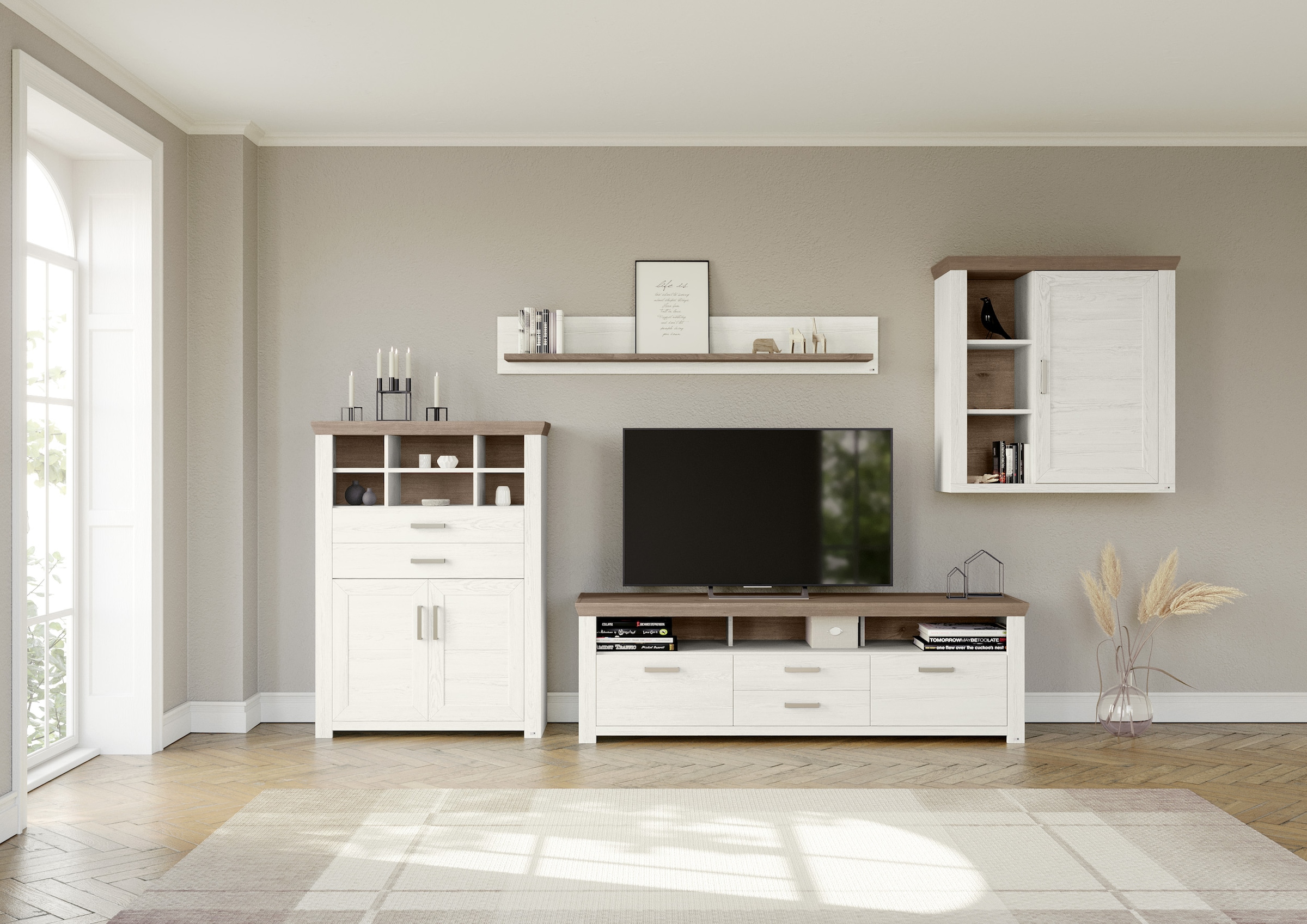 set one by Musterring Wohnwand "York" Set, 4 Stk. tlg. günstig online kaufen