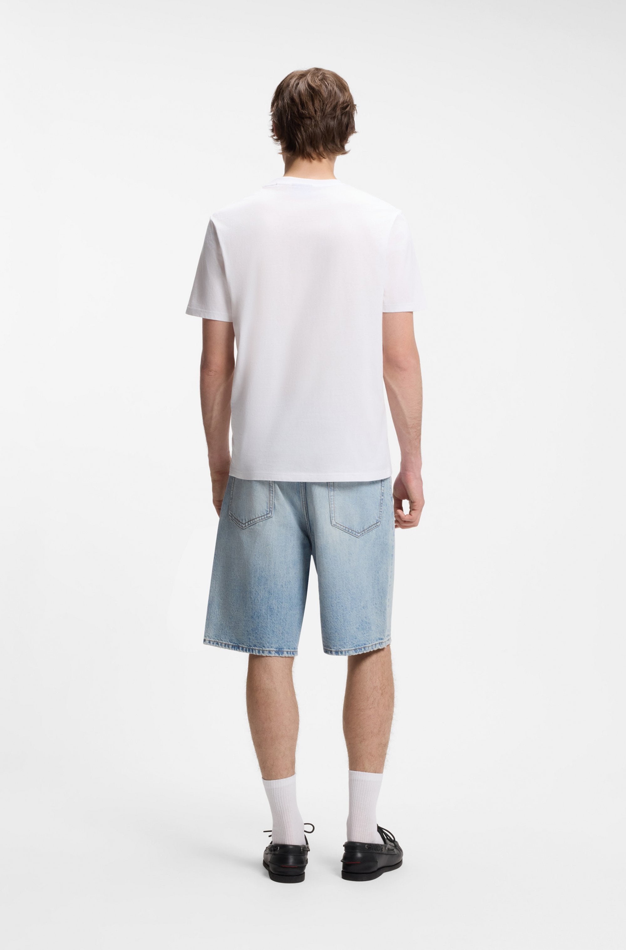 HUGO T-Shirt »Nesptee« Rundhalsausschnitt, Regular Fit, reine Baumwolle