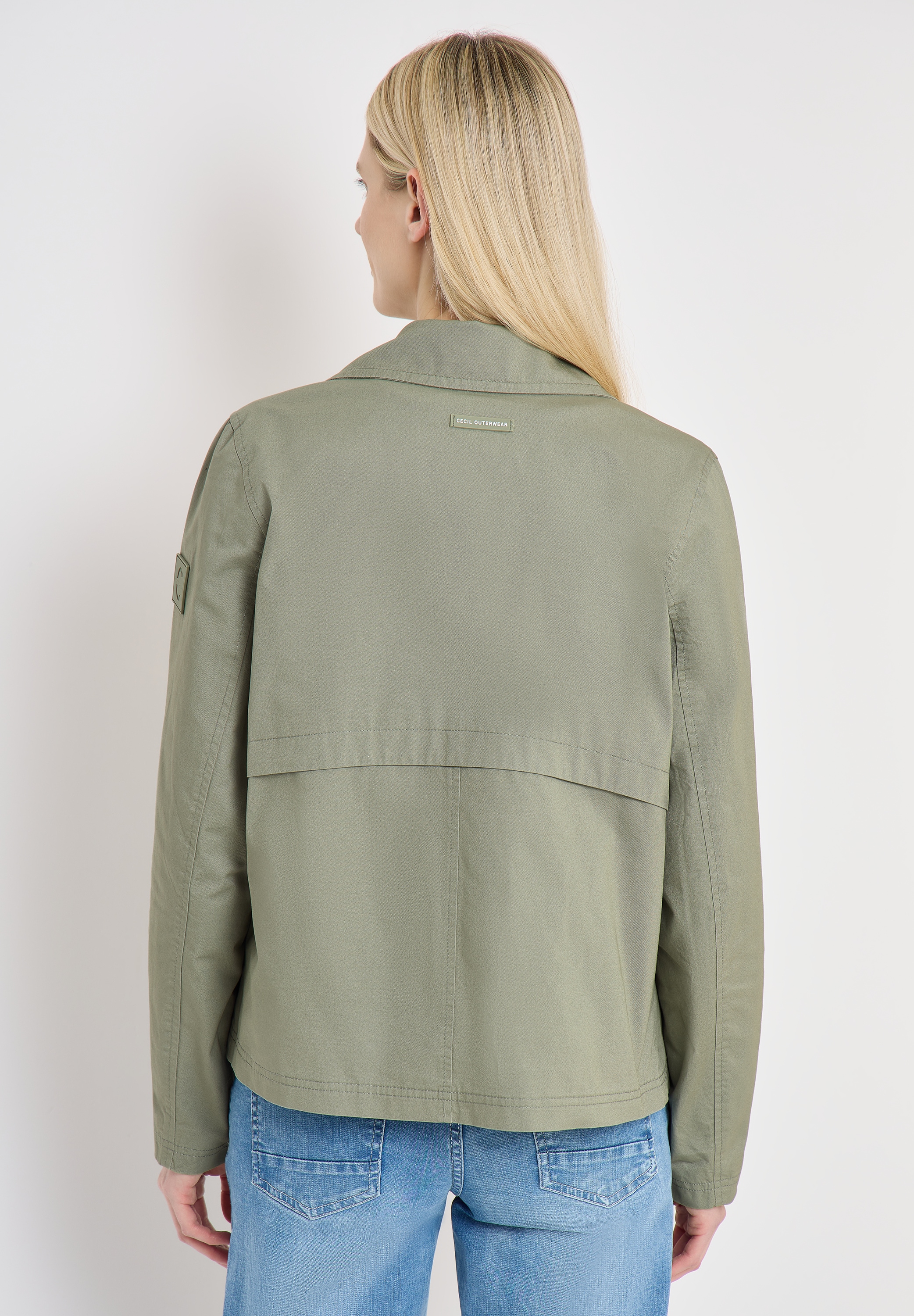 Cecil Outdoorjacke ohne Kapuze mit Reverskragen