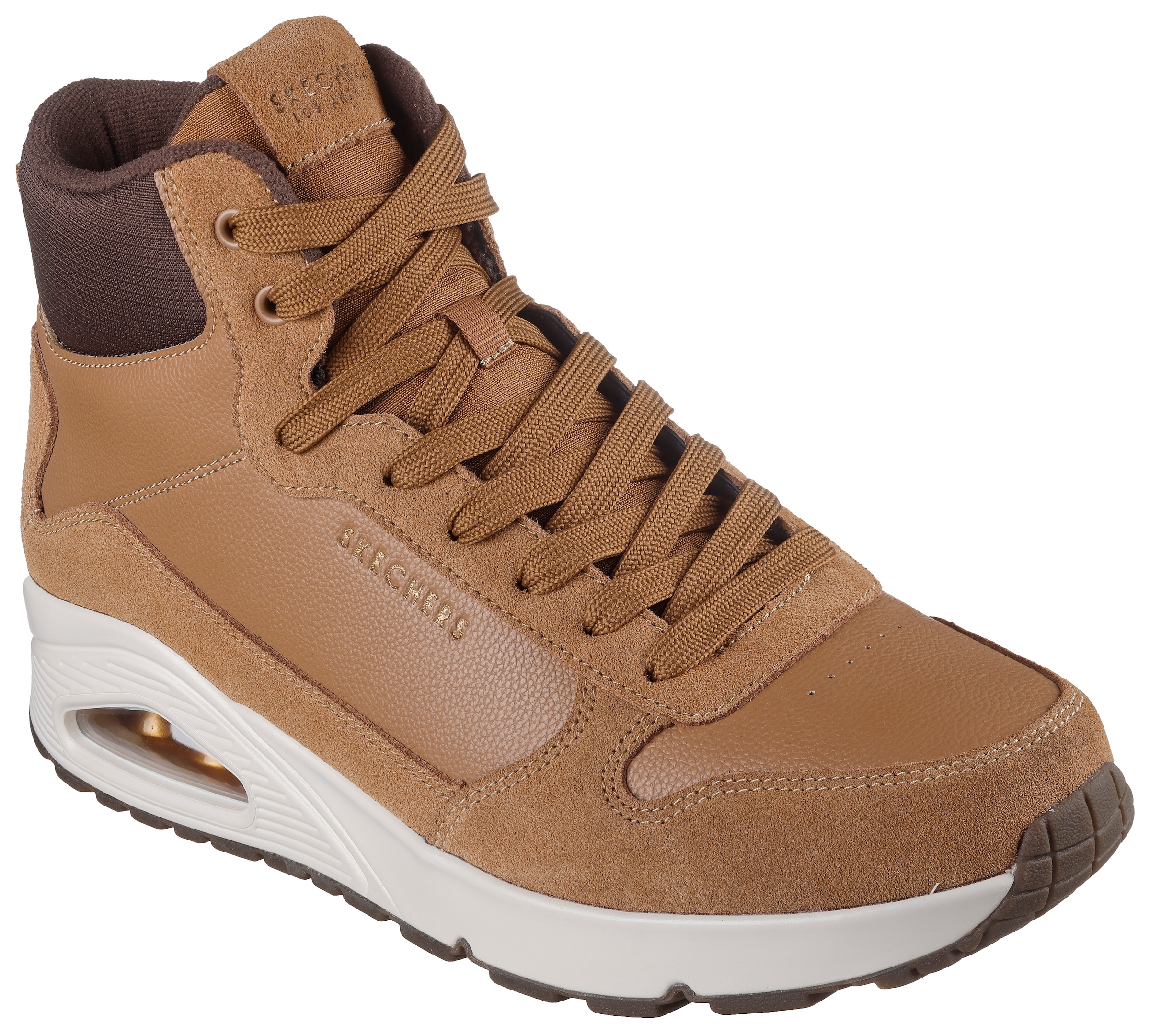 Skechers Sneaker "UNO", Mid Cut Sneaker, Schnürboots mit gepolstertem Schaf günstig online kaufen