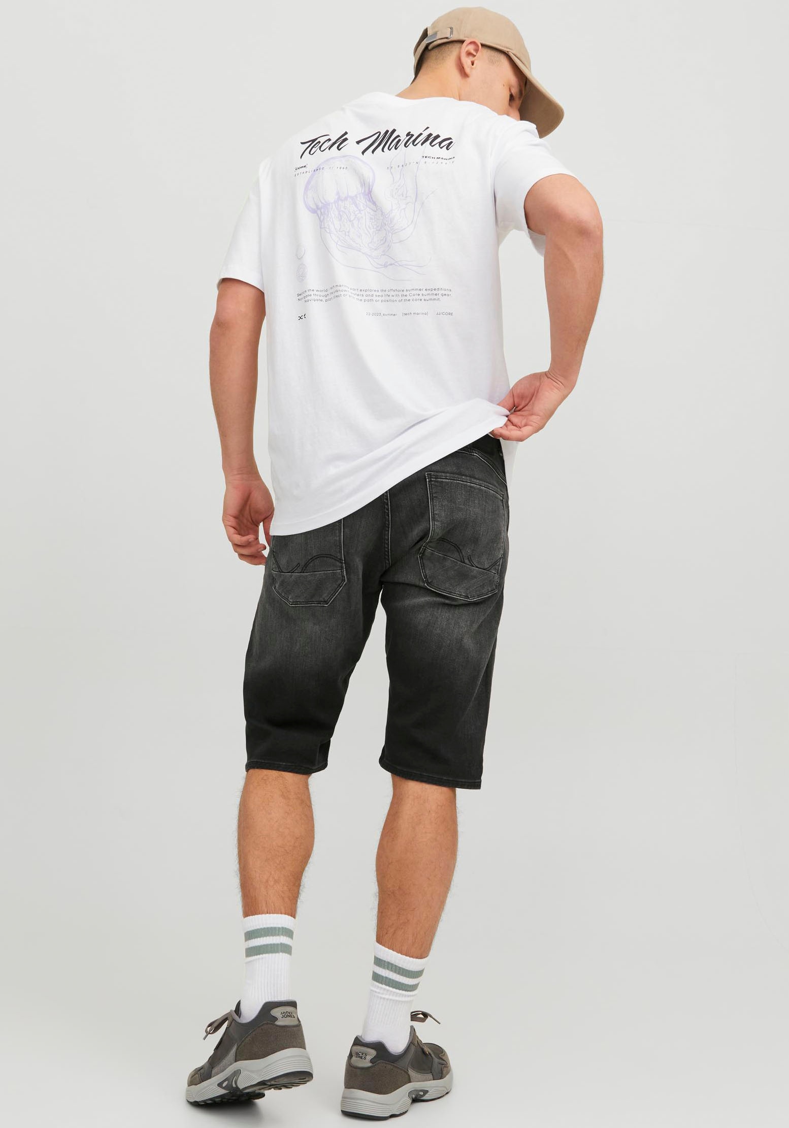 Jack & Jones Jeansshorts »JJISCALE JJLONG SHORTS GE 608 I.K SN«