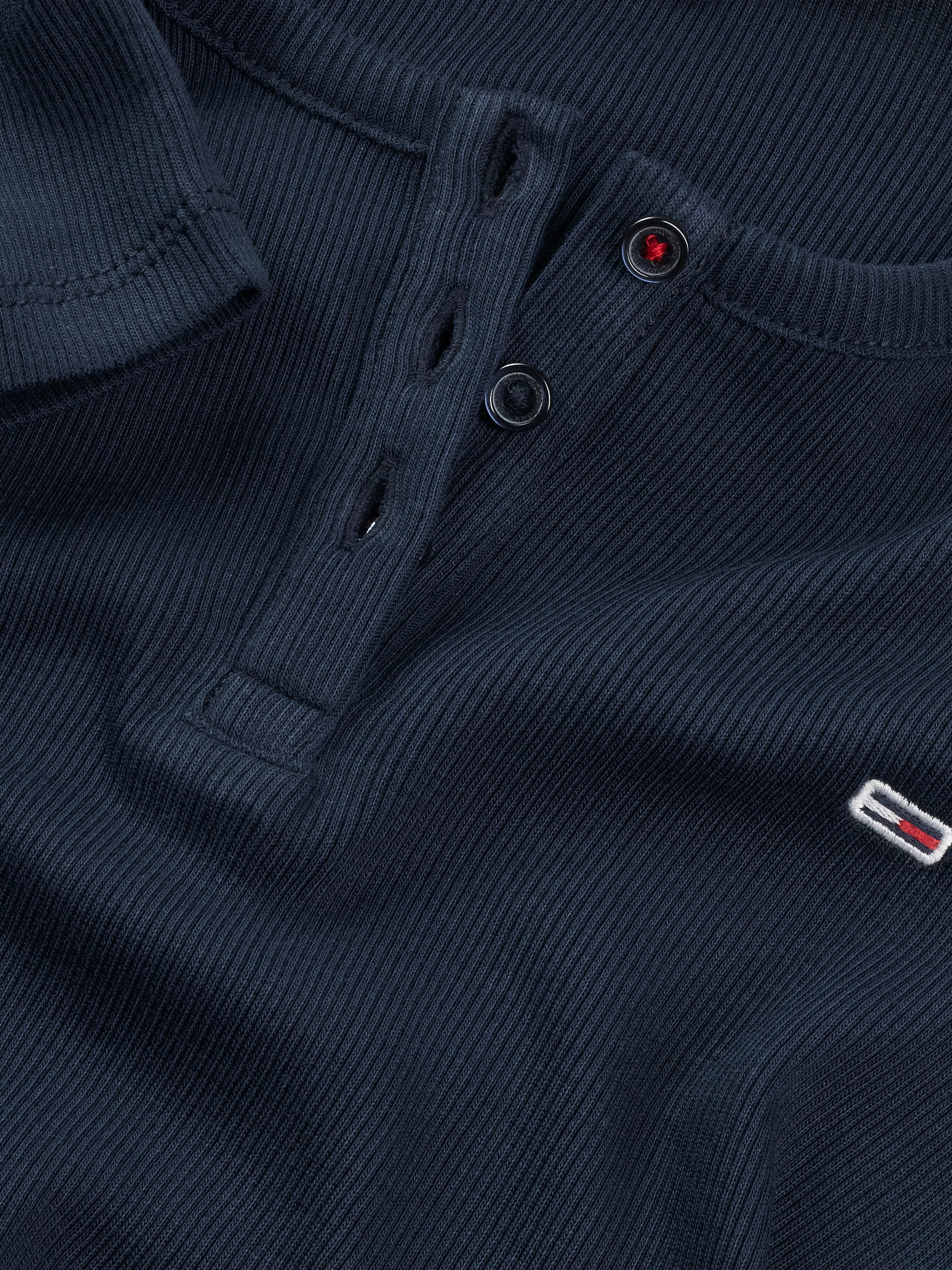 Tommy Jeans T-Shirt »TJW SLIM BUTTON RIB C-NECK SS«, mit Knöpfen