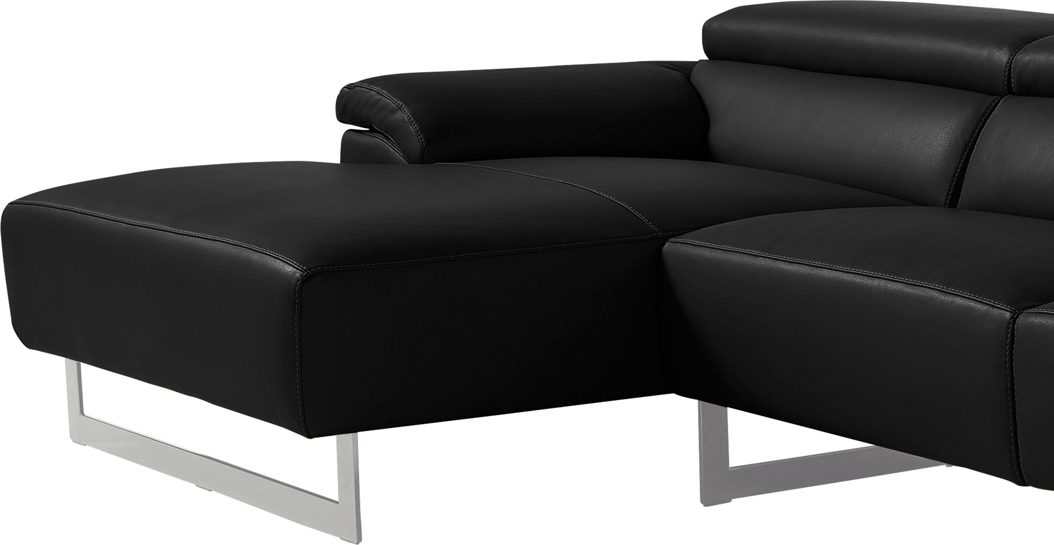 Thumbnail - Egoitaliano Ecksofa "Malika, edel und bequem, Designsofa mit hochwertigen Bezügen, L-Form" mit Recamiere, inkl. Kopfteil...