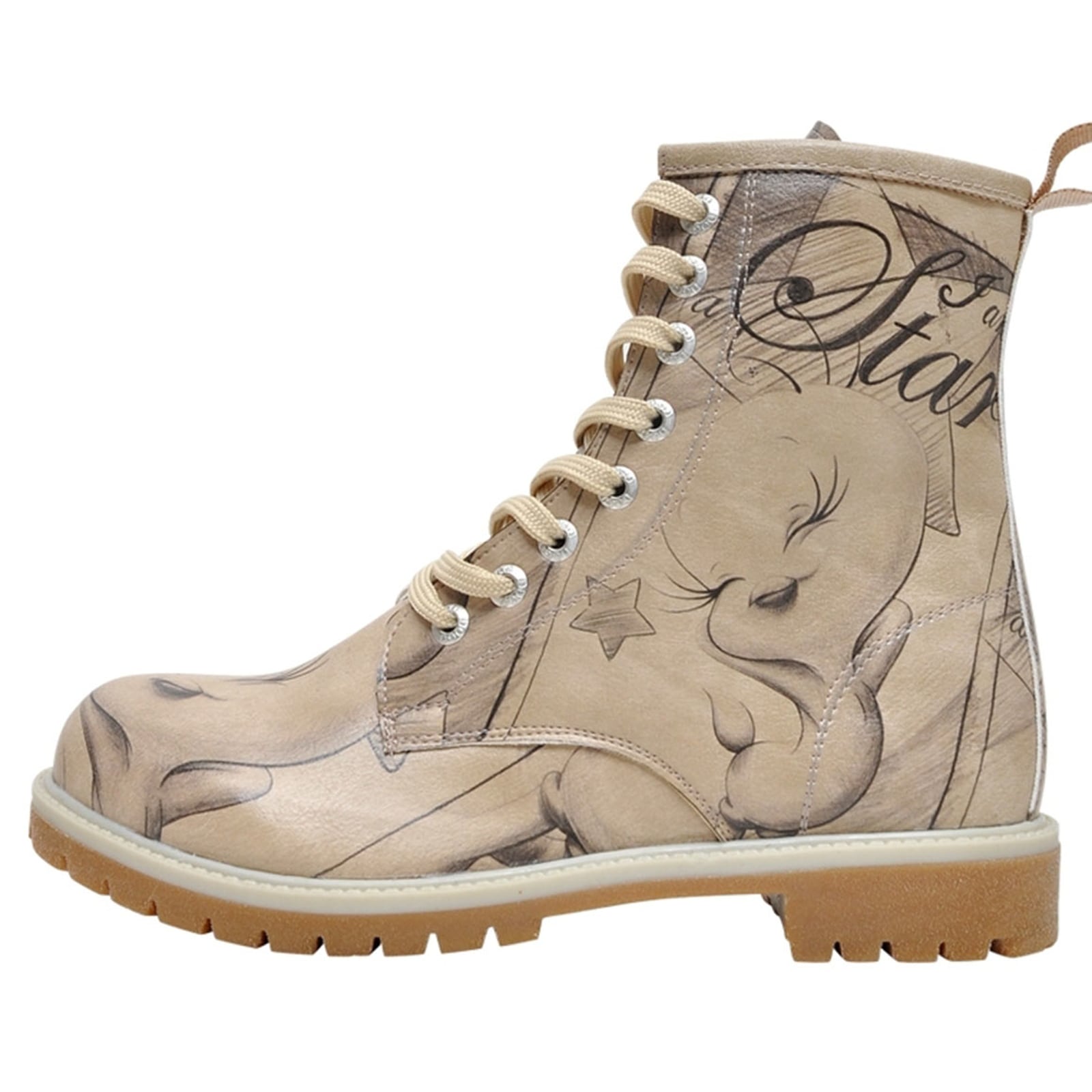 DOGO Schnürboots "DOGO Boots Tweety Sketch Damen Boots / Female", Vegan günstig online kaufen