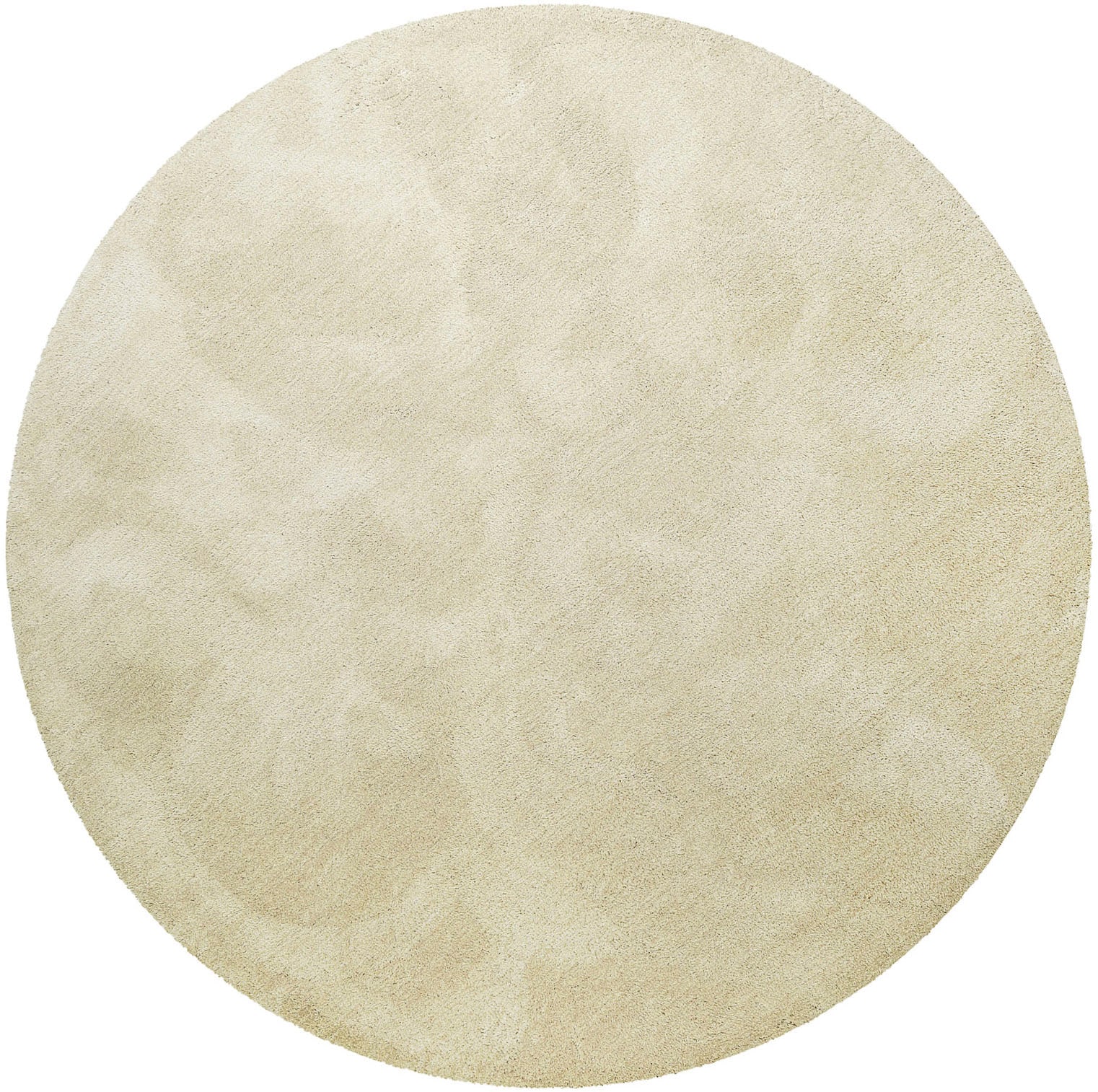 Homie Living Teppich "Pisa" rund 25 mm Höhe Hochflor, Microfaser, uni, weich, Shaggy, Wohnzimmer, Schlafzimmer
