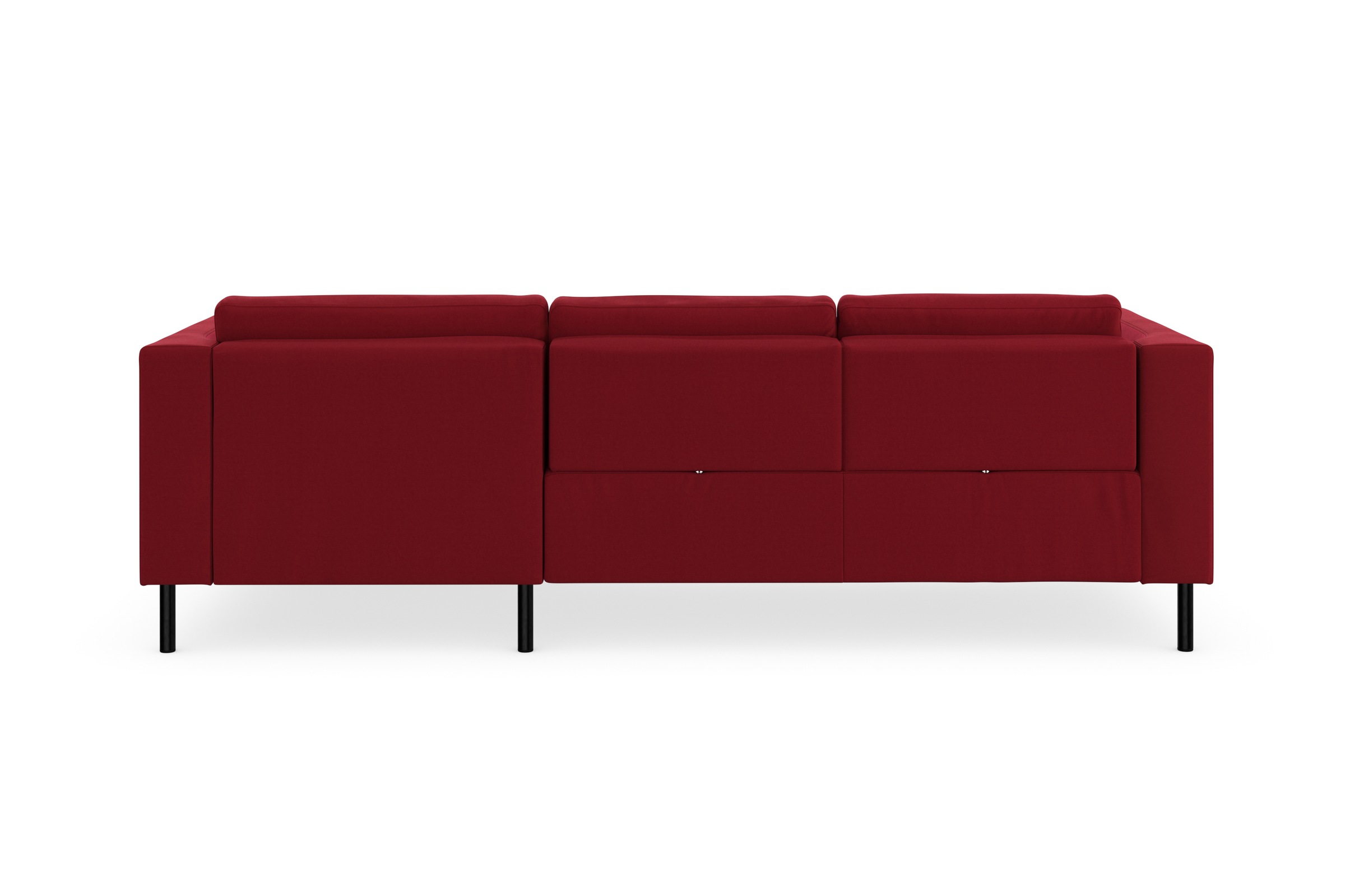 Sit & More Lindholm L-Shape Corner Sofa with Seat Depth Adjustment and Pocket Spring Core Red 6