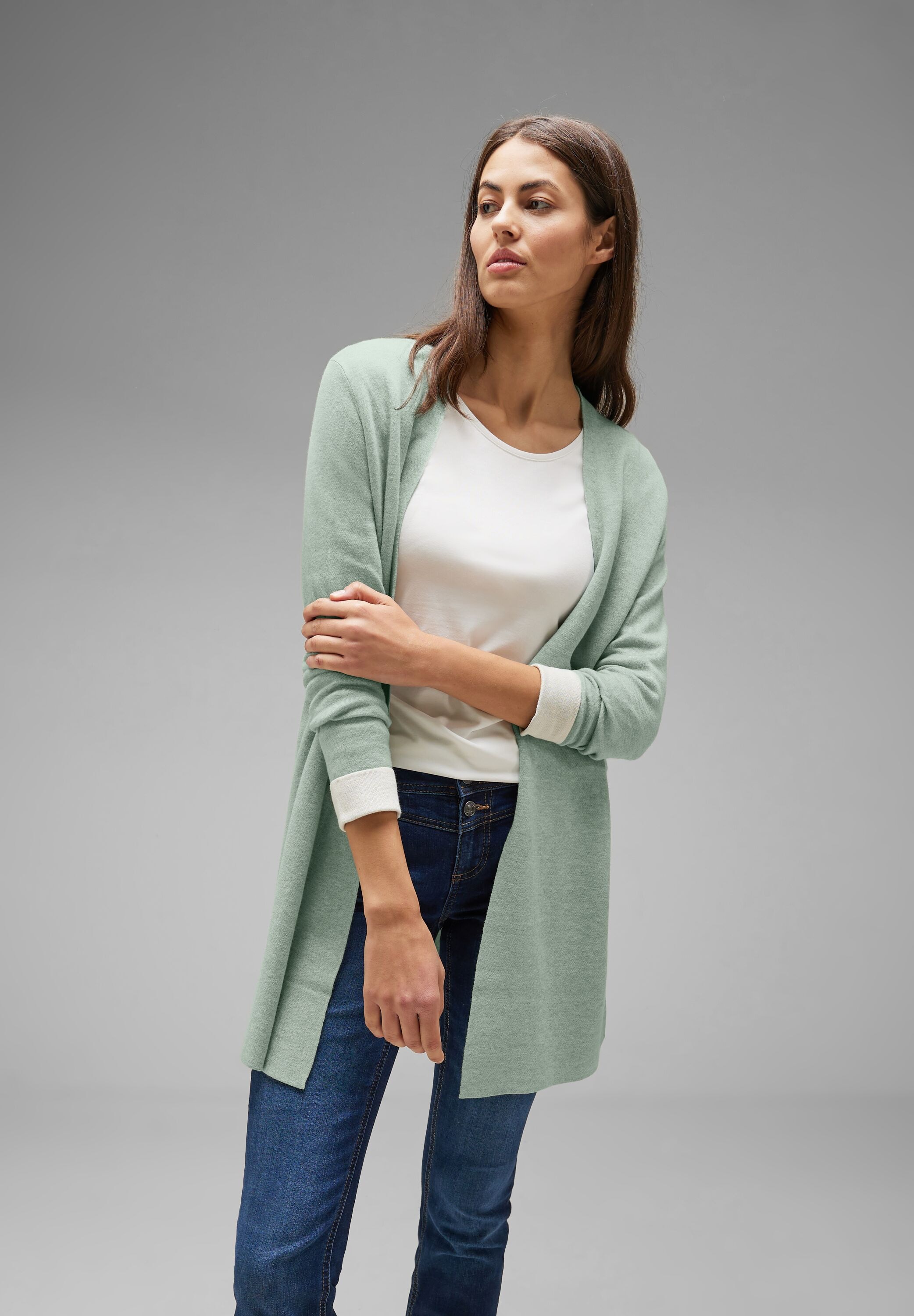 STREET ONE Strickjacke, im Doubleface-Design