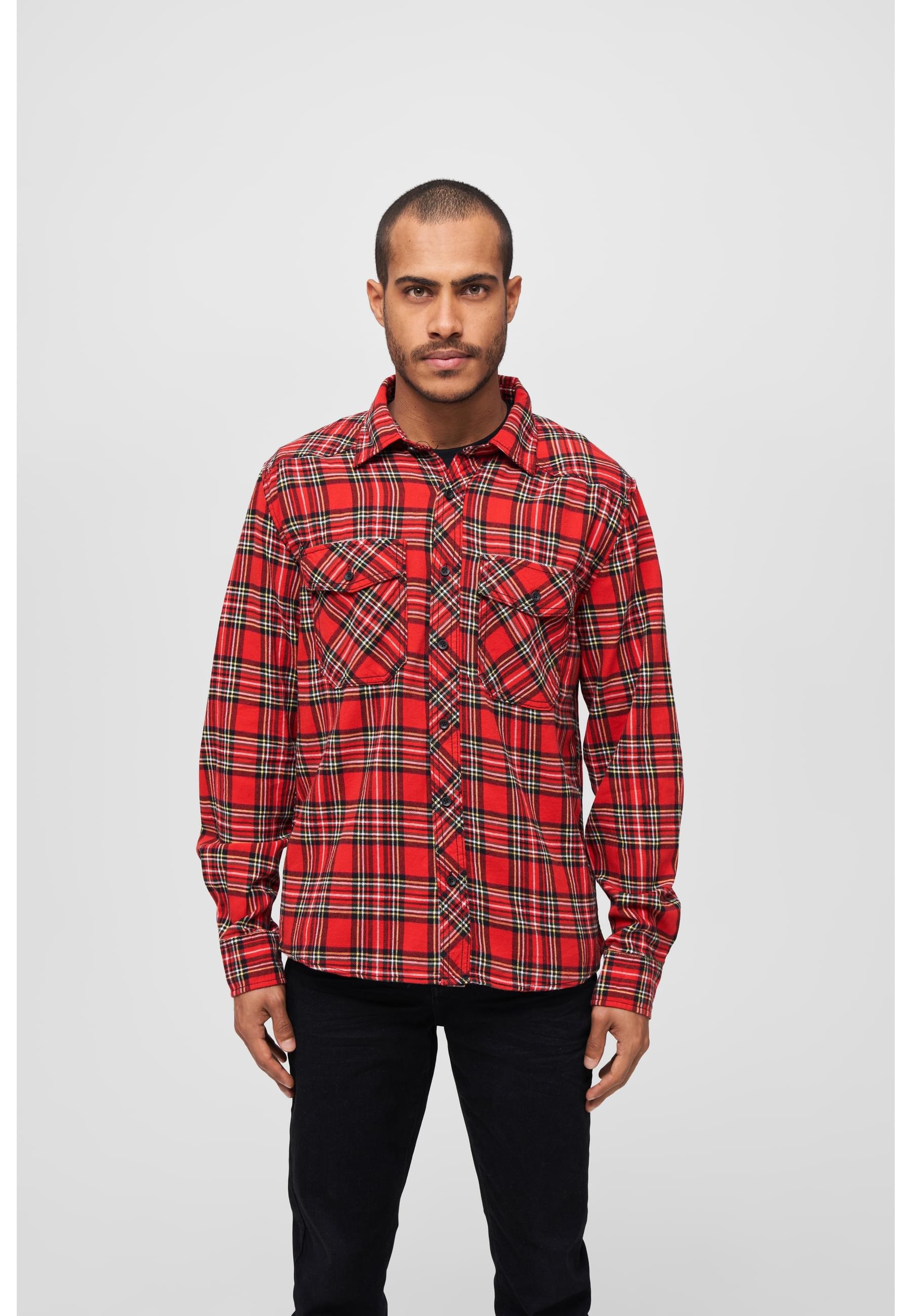 Brandit Langarmhemd »Brandit Herren Checked Shirt«, (1 tlg.)