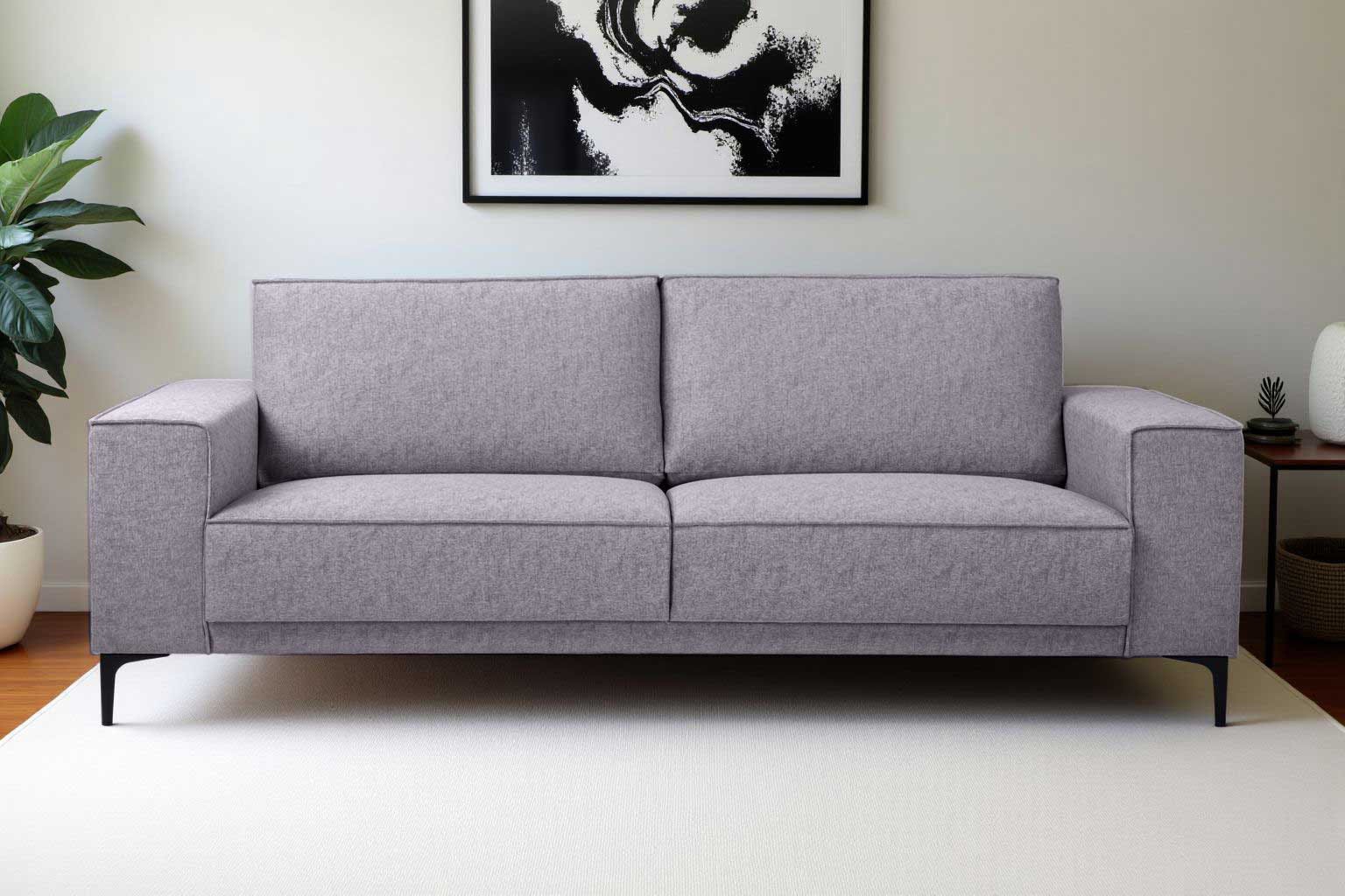 Places of Style 3-Sitzer "3er Sofa Oland, Struktur, Flachgewebe, Luxus-Micr günstig online kaufen
