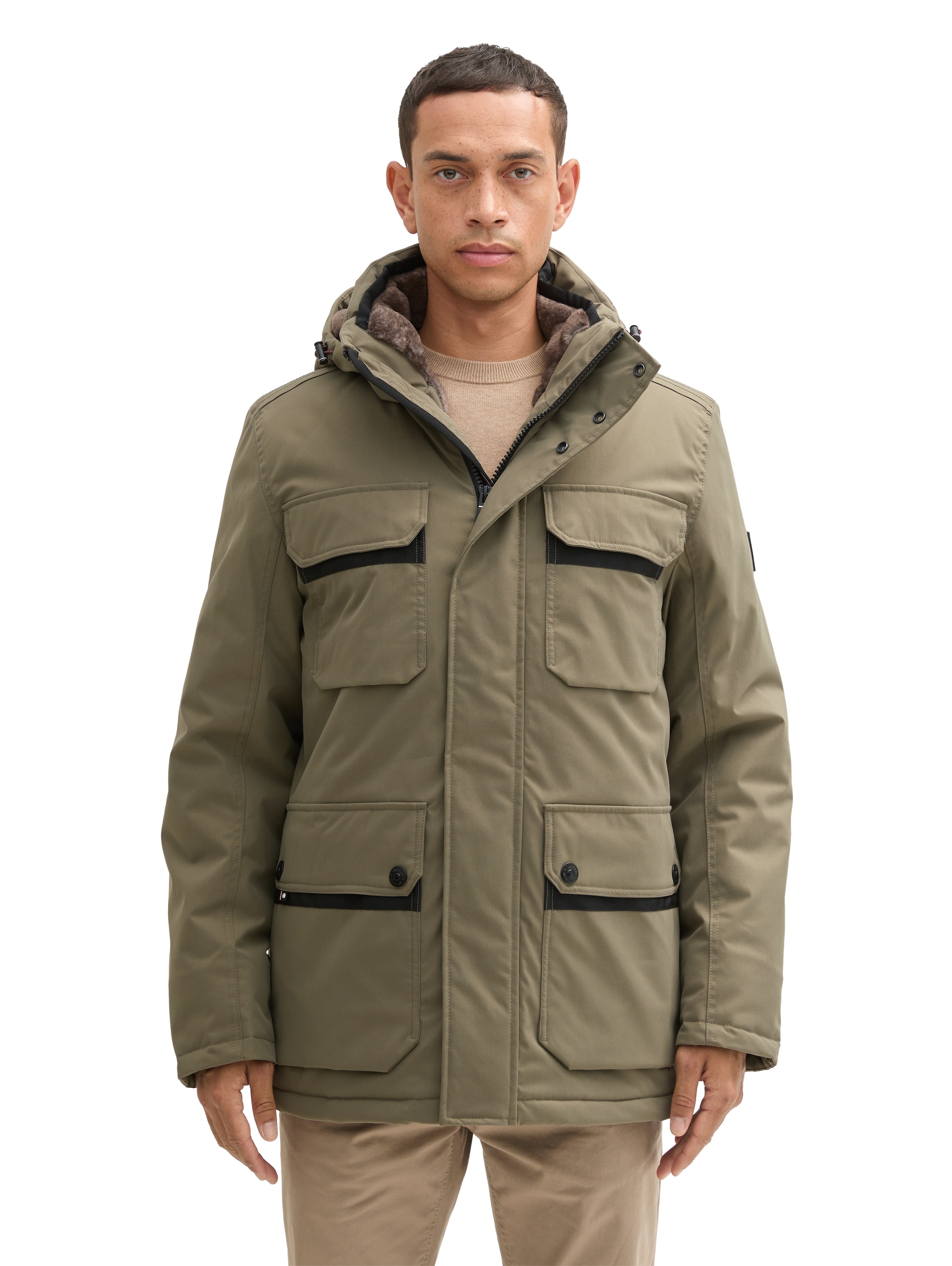 TOM TAILOR Outdoorjacke, mit Kapuze, mit Kapuze