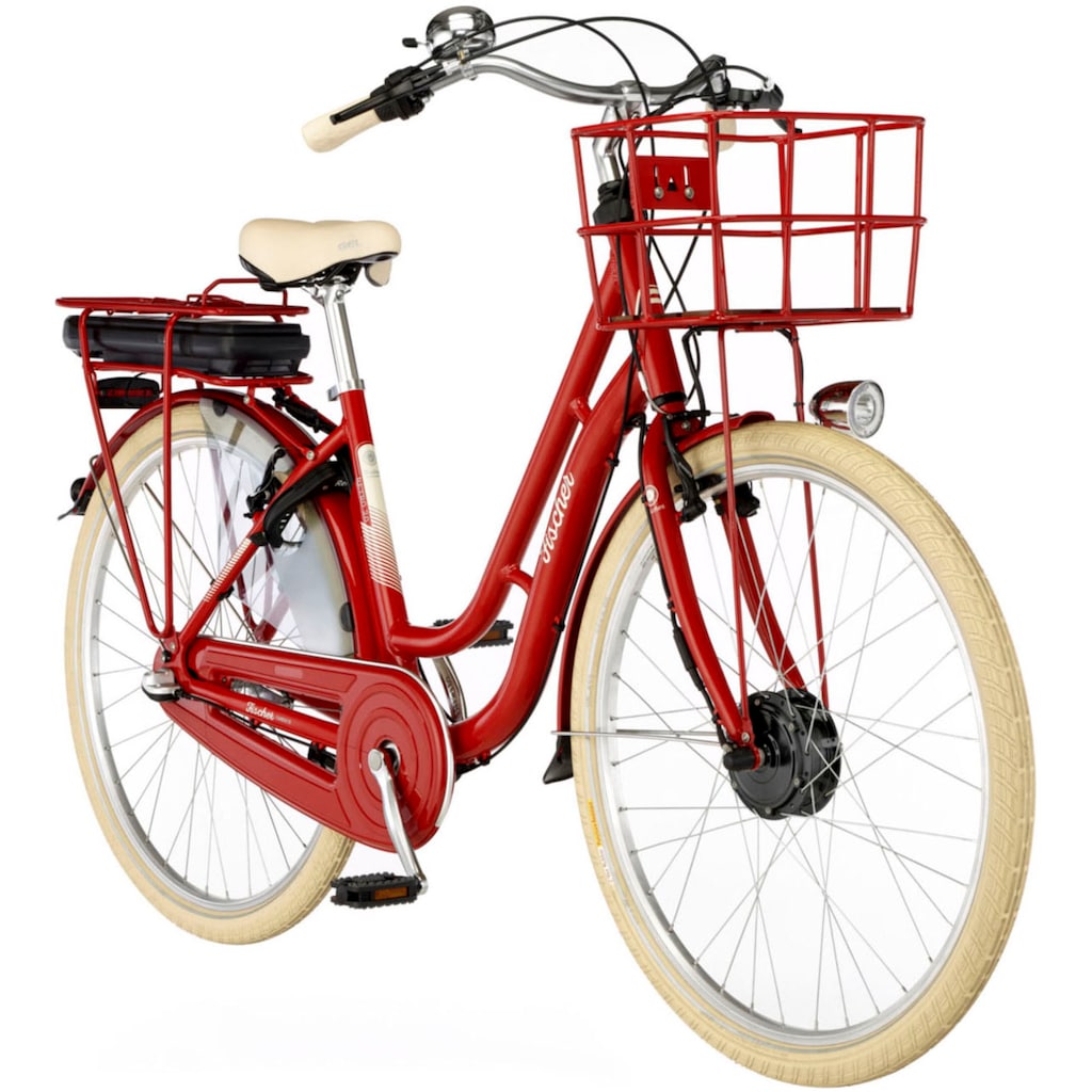 FISCHER Fahrrad E-Bike »CITA RETRO 2.0 418 48«, 3 Gang, Shimano, Shimano 3-Gang Nexus Nabenschaltung, (mit Akku-Ladegerät-mit Werkzeug)