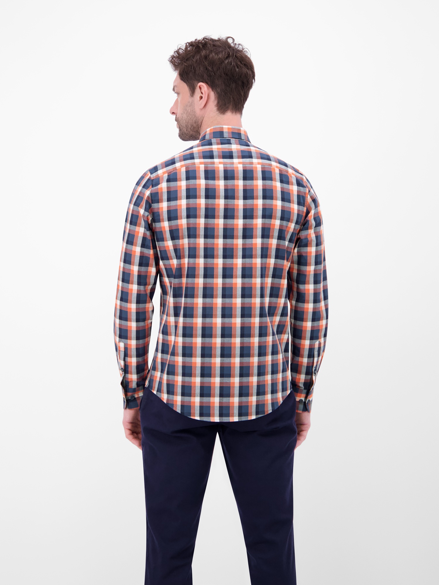 LERROS Langarmhemd "Karohemd mit Kentkragen und Brusttasche" günstig online kaufen