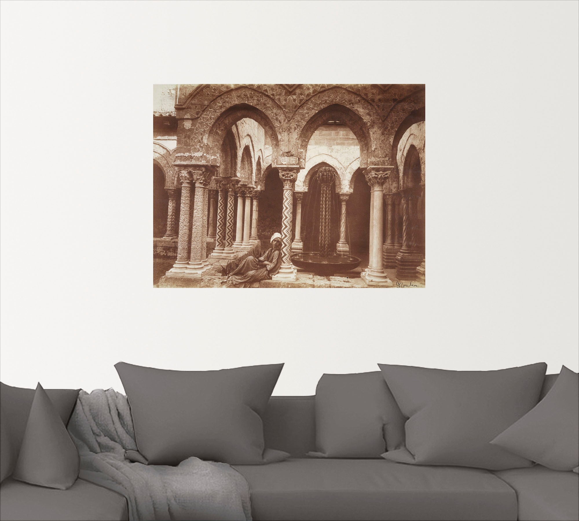 Artland Wandbild »Jüngling in arabischer Tracht«, Architektonische Elemente, (1 St.), als Leinwandbild, Poster, Wandaufkleber in verschied. Größen